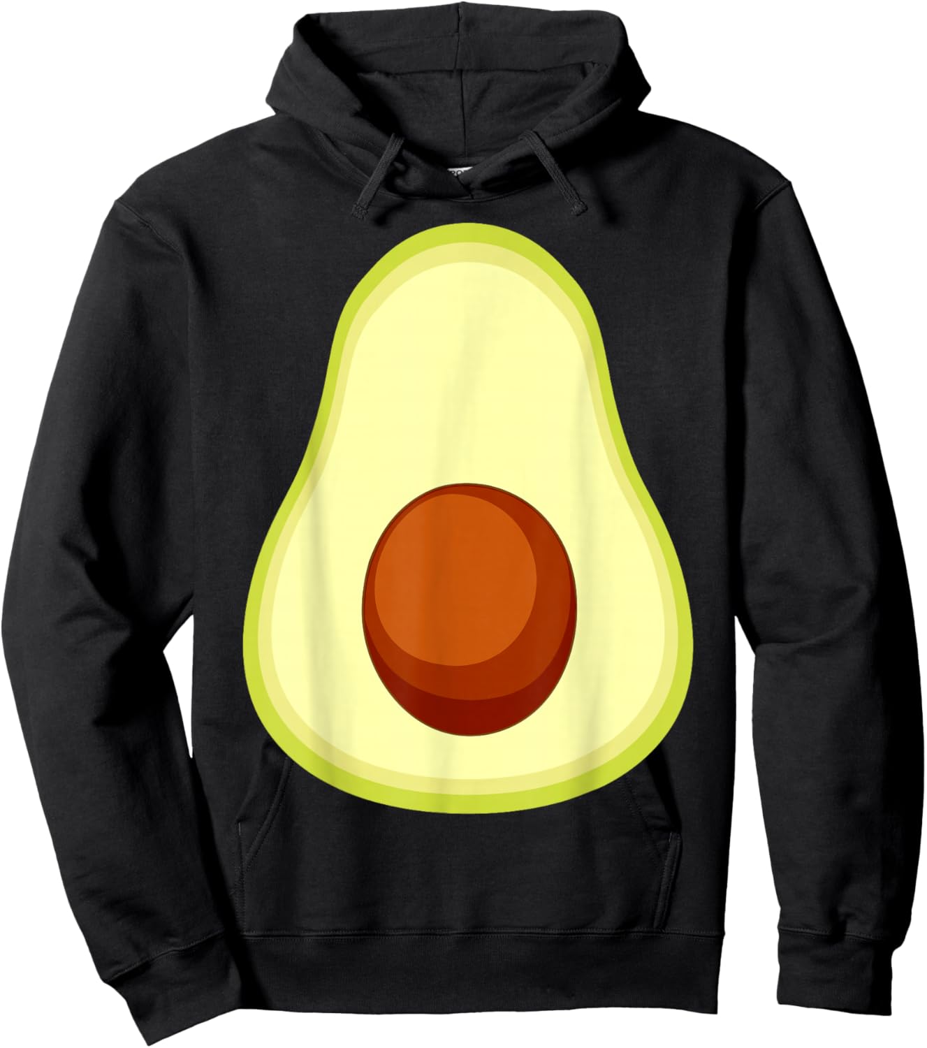 Funny Avocado Costume for Kids and Pregnant Moms Halloween Hoodie - Hoodie | Black