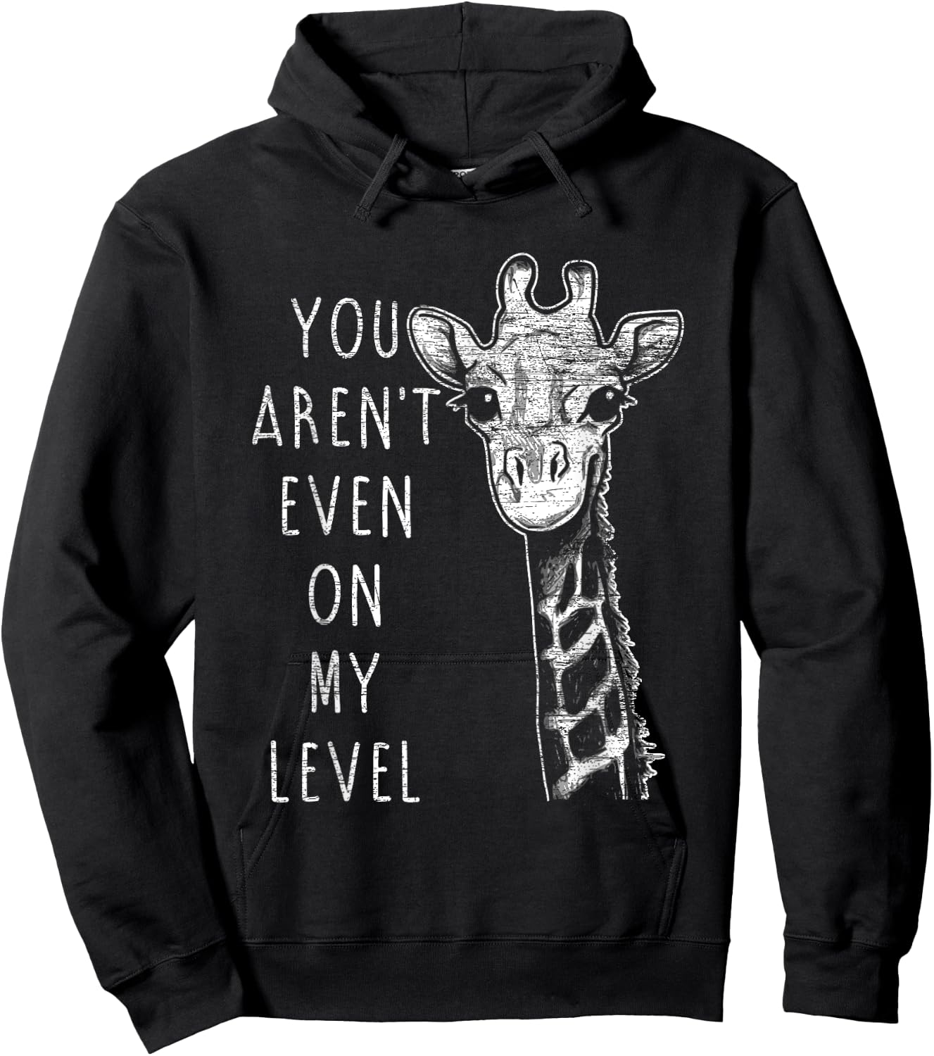 Funny Giraffe Hoodie - Hoodie | Black