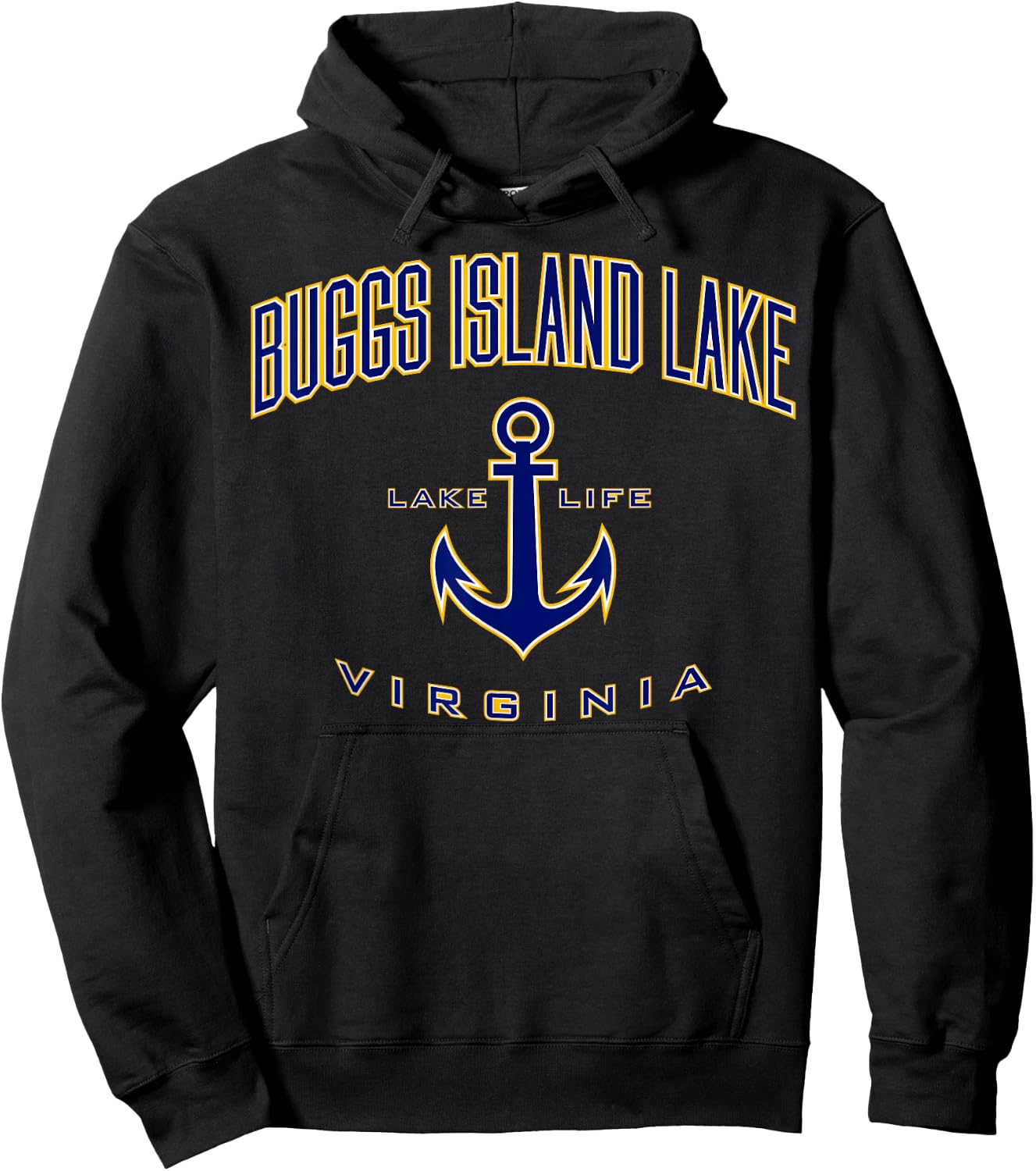 Buggs Island Lake VA Shirt , Men, Girls & Boys Hoodie - Hoodie | Black
