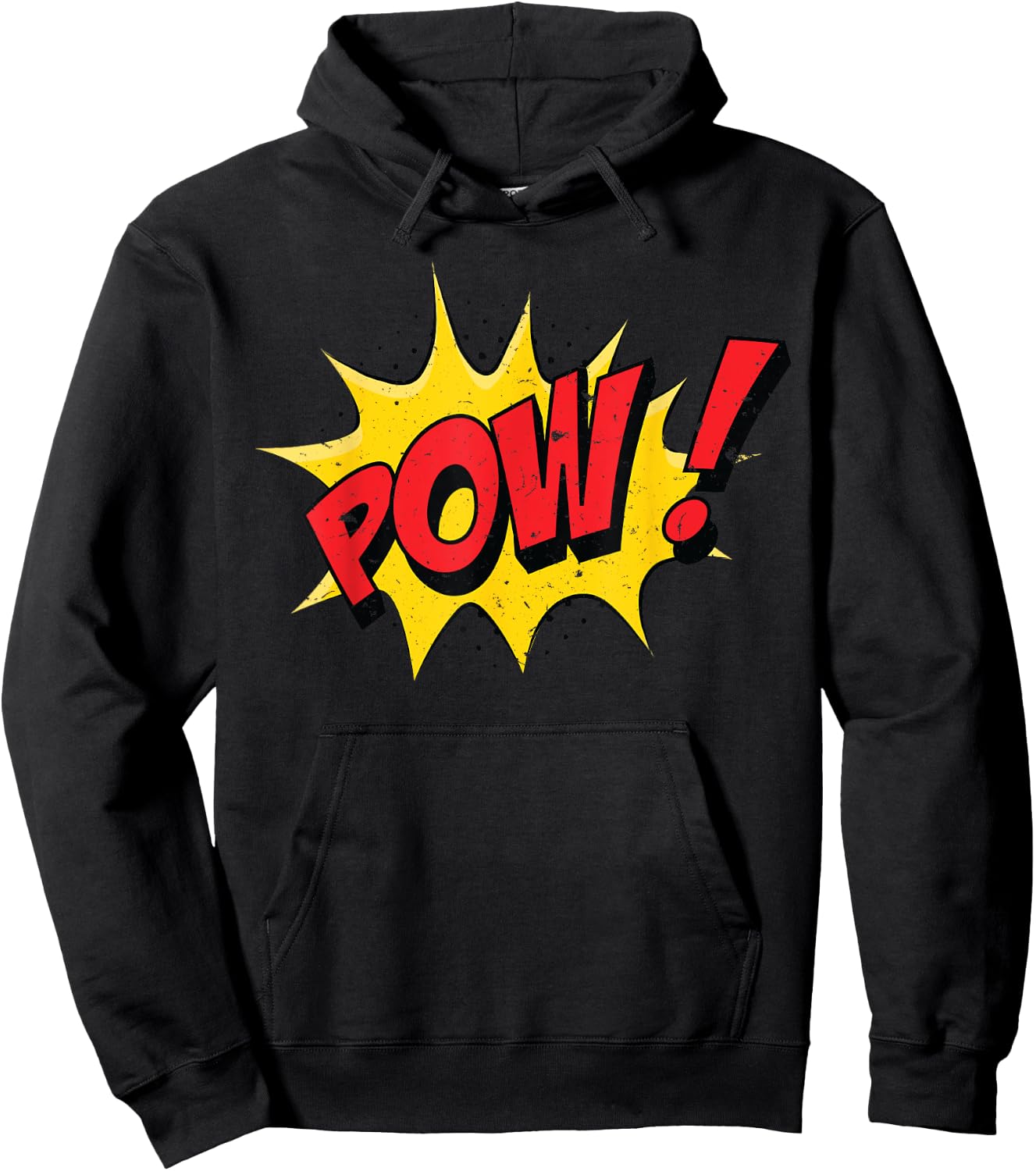 POW! Comic Book Cartoon Funny Pop Art Hoodie - Hoodie | Black