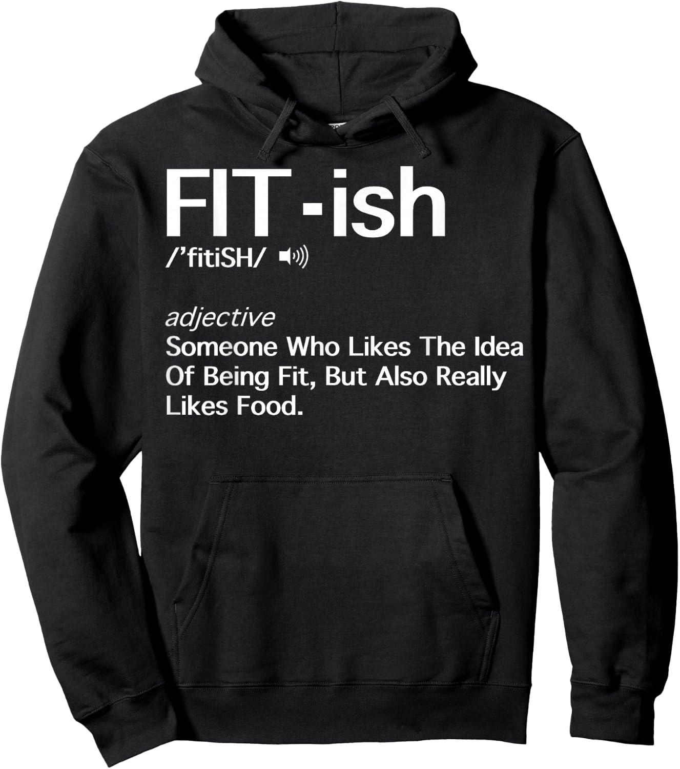 Fit- ish Someone Who Likes The Idea Of Being Fit Shirt Gift Hoodie - Hoodie | Black