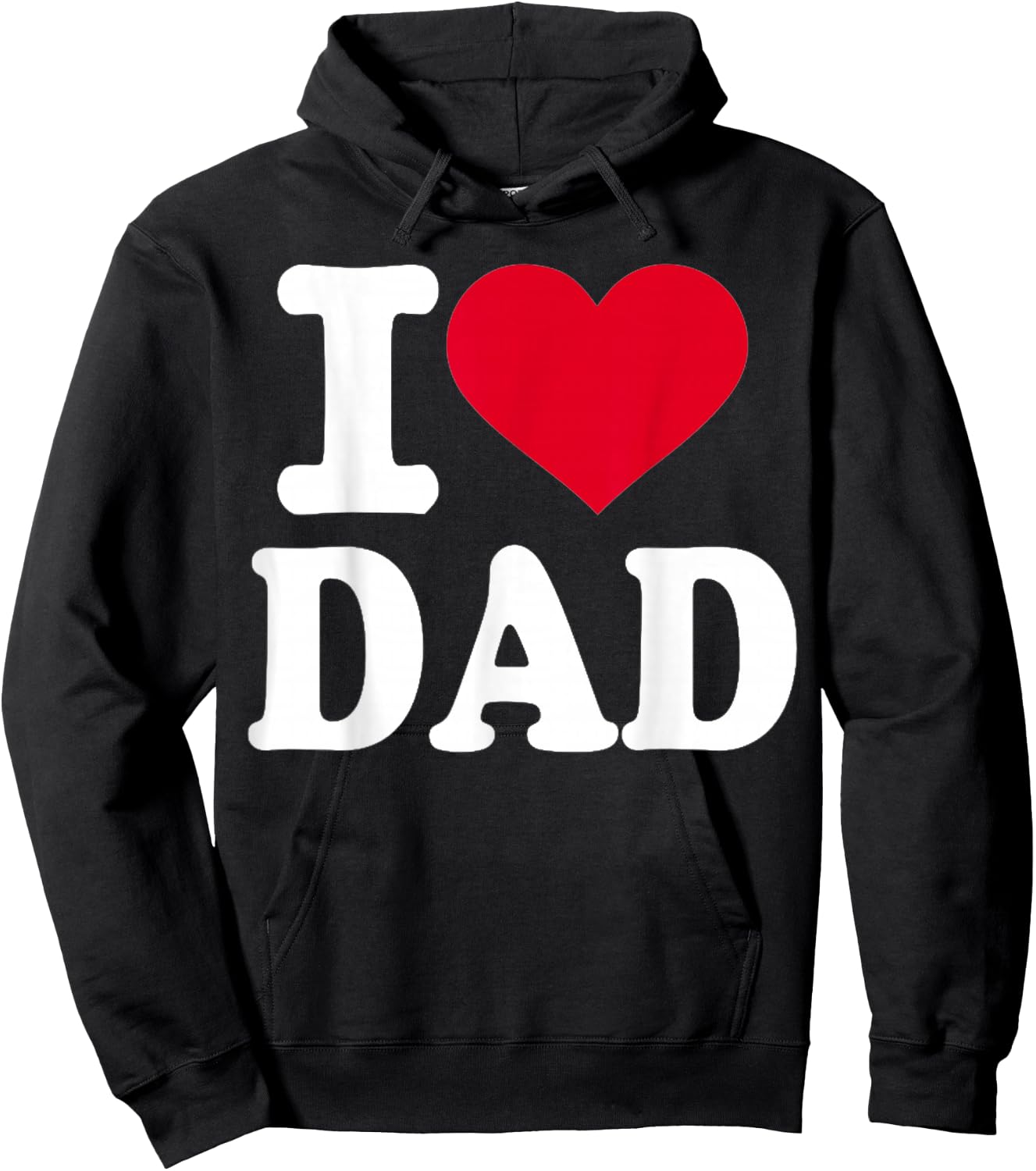 I Love Dad Hoodie - Hoodie | Black