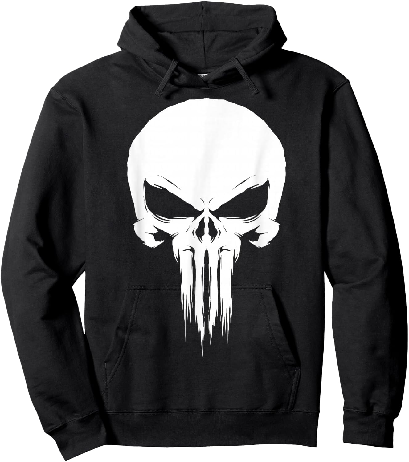 Marvel Original Punisher Painted Chest Logo Graphic Hoodie - Hoodie | Black