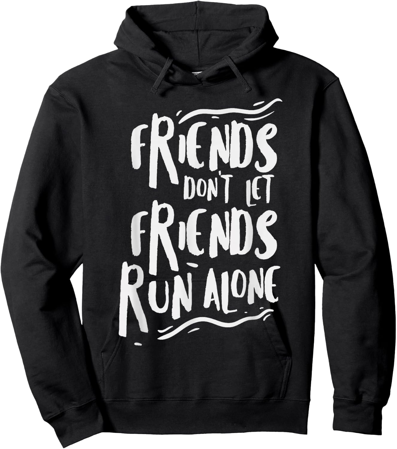 Funny Running Shirt Friends Marathon Runners Gift Jogging Hoodie - Hoodie | Black