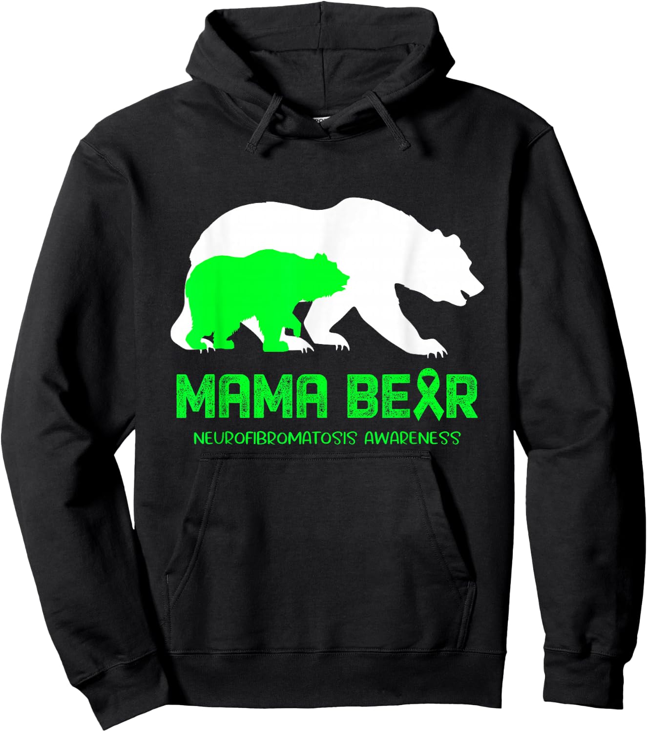 Mama Bear Neurofibromatosis Awareness Shirt Men Hoodie - Hoodie | Black