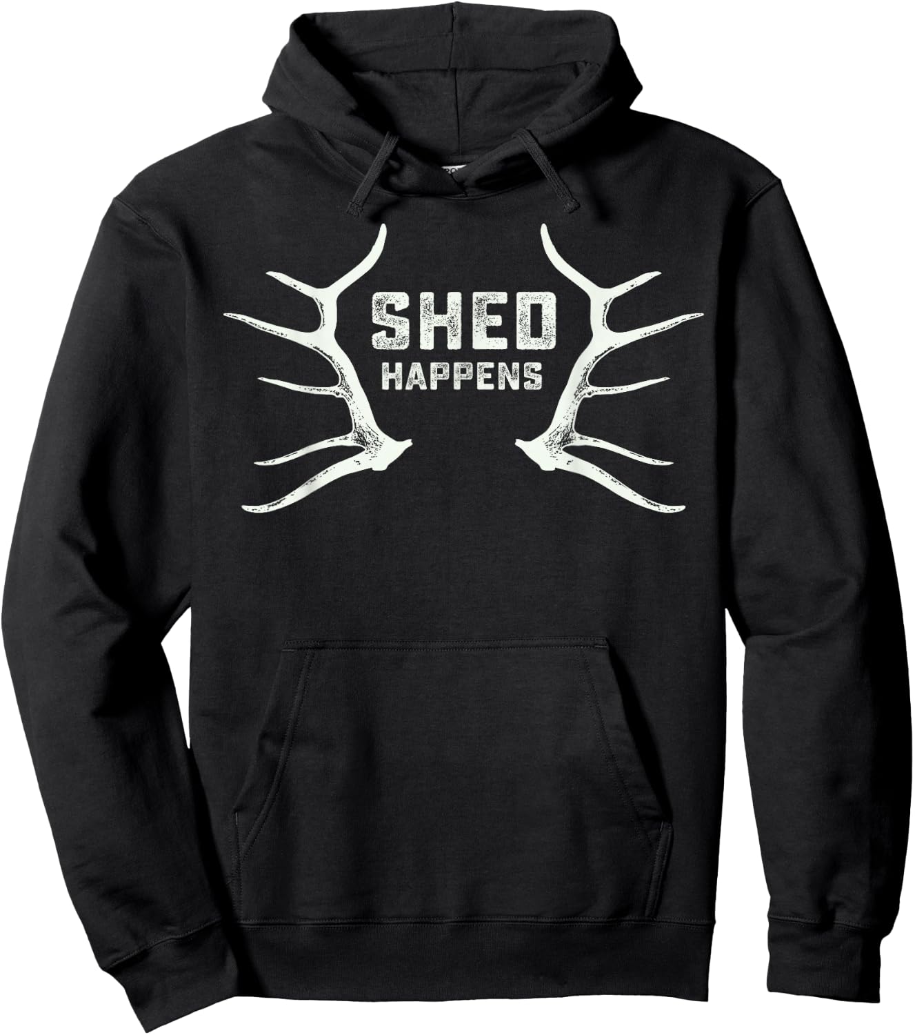 Elk & Deer Shed antler hunting MAP hunter Hoodie - Hoodie | Black