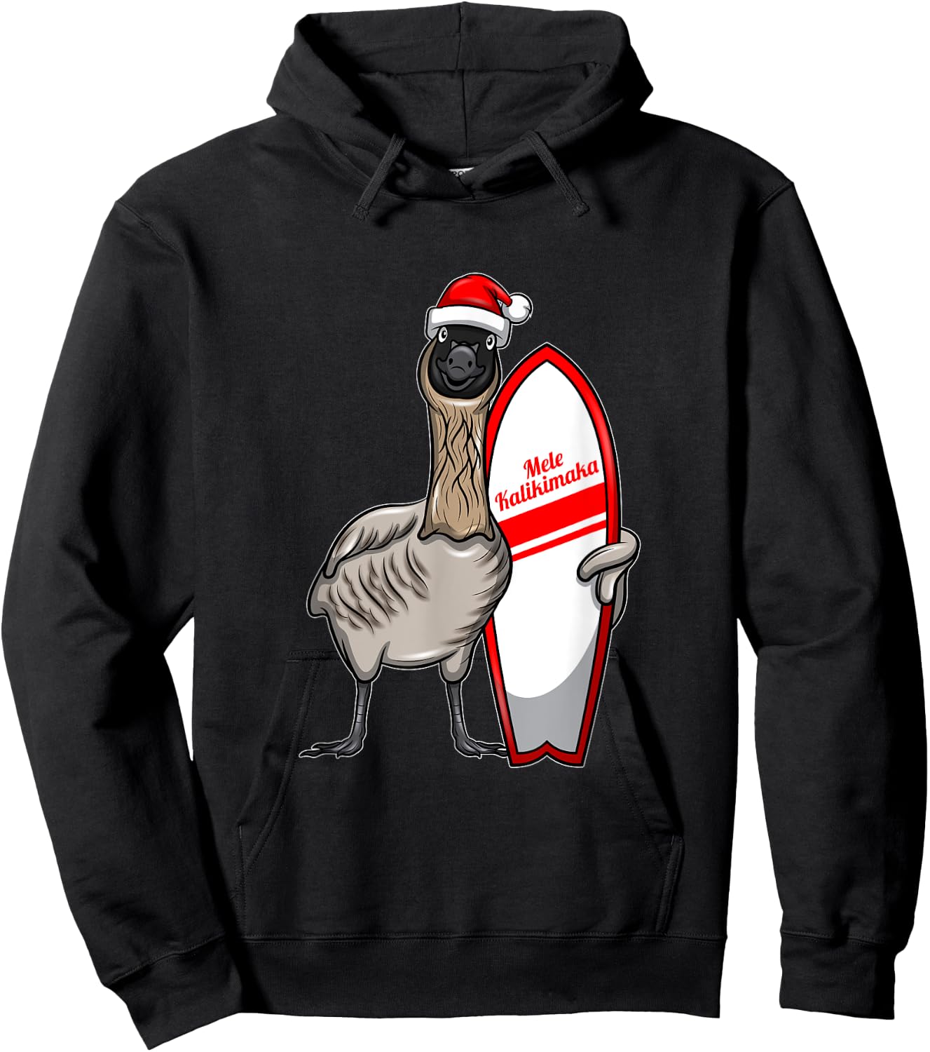 Mele Kalikimaka Nene I Hawaiian Bird Christmas Hawaii Xmas Hoodie - Hoodie | Black