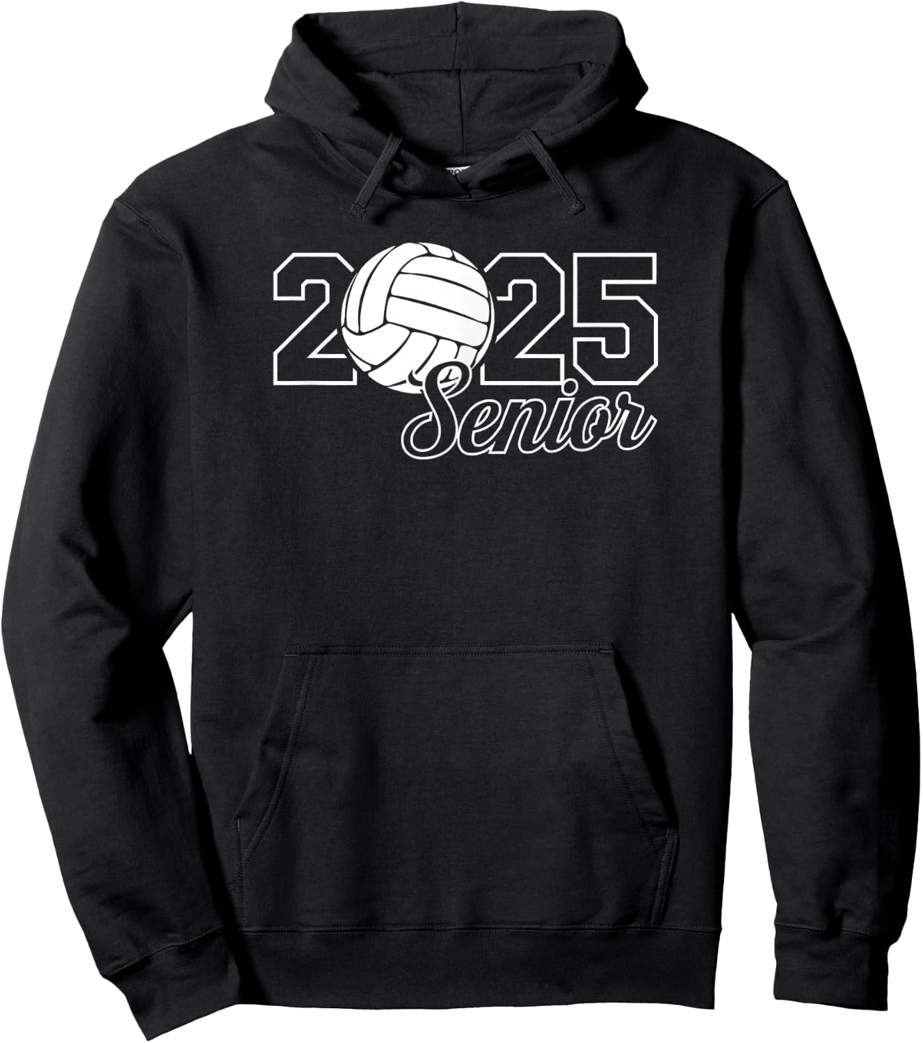Senior 2025 Volleyball Mom High School Graduation Outfit Pro Hoodie - Hoodie | Black
