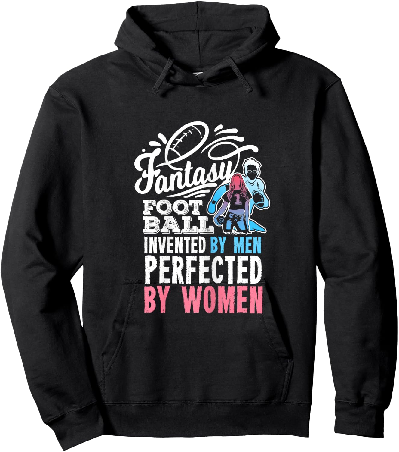 Funny Fantasy Football Quote Gift Hoodie - Hoodie | Black