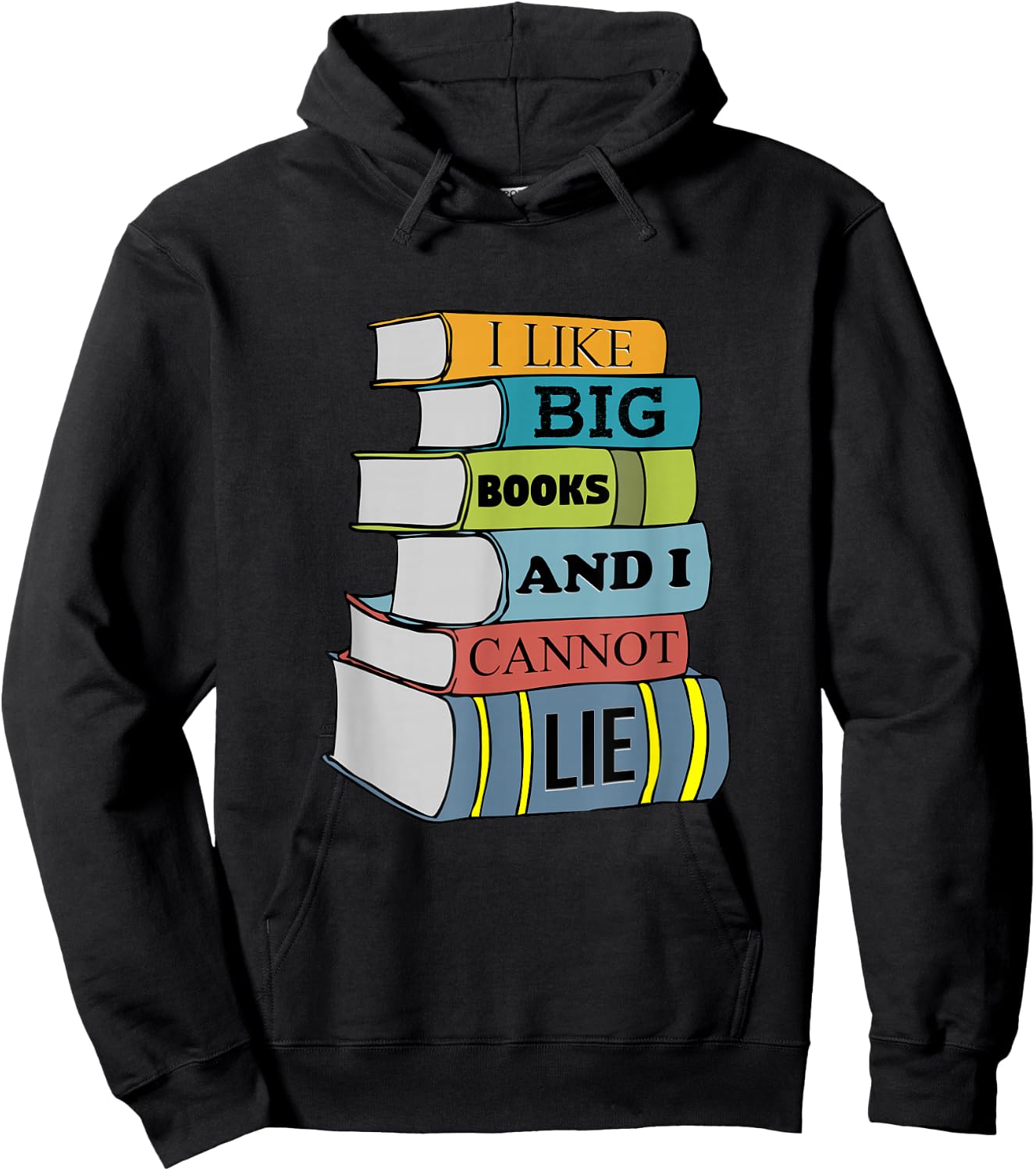Funny Teacher Shirt I Like Big Books Library Librarian Shirt Women Kids Hoodie - Hoodie | Black