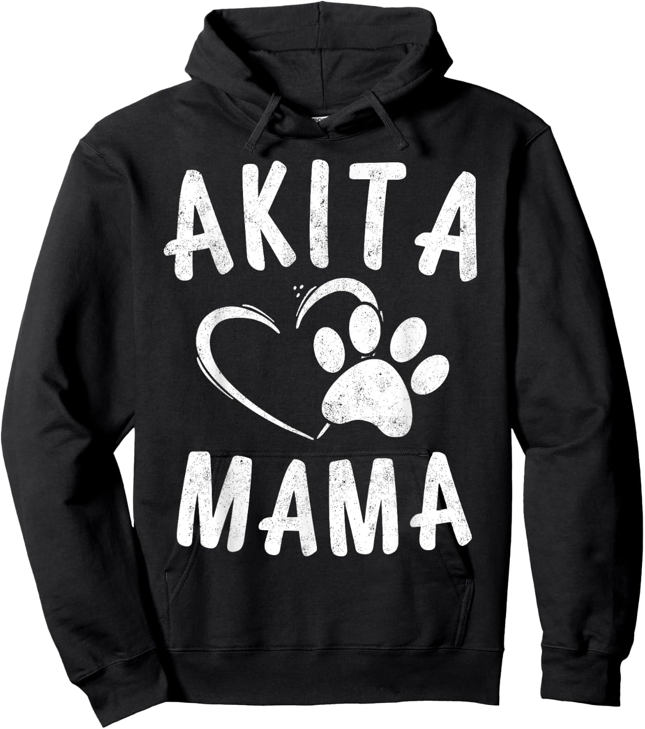 Fun Akita Mama Gift Pet Lover Apparel Dog Akita Mom Women Kids Hoodie - Hoodie | Black