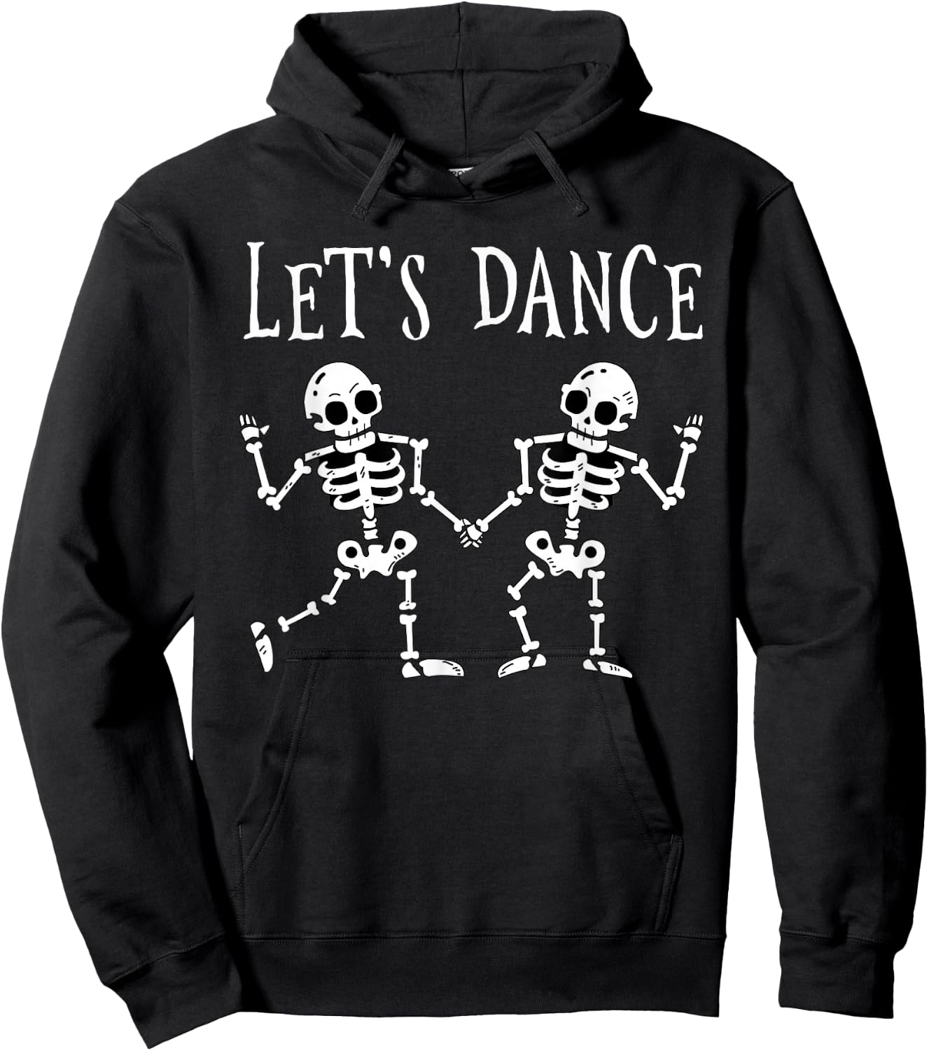 Let's Dance Halloween Skeleton Dancing Gift Hoodie - Hoodie | Black