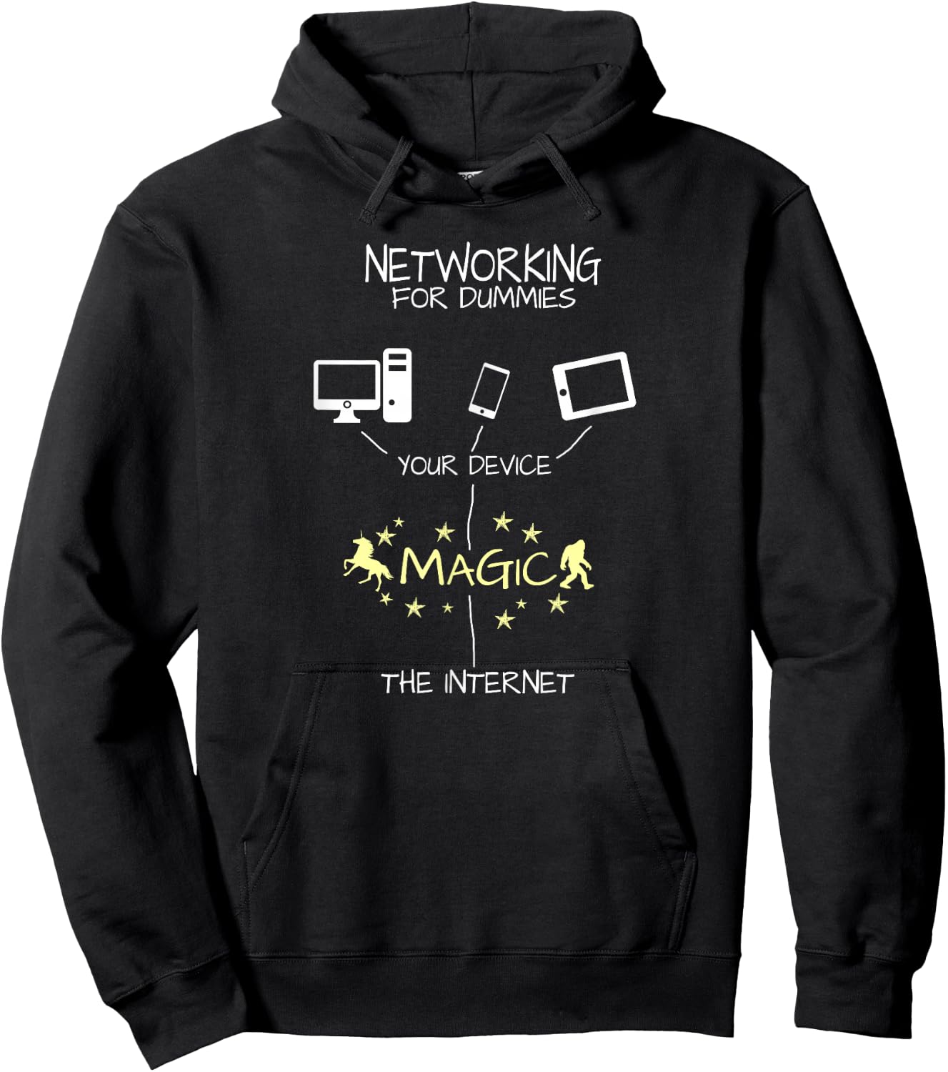 Network Engineer - Magic Internet Funny Hoodie - Hoodie | Black