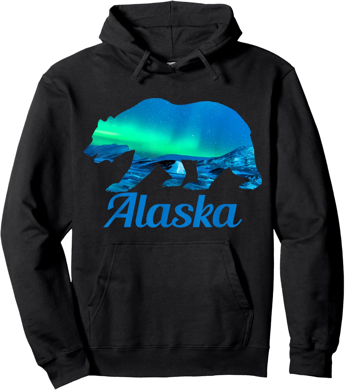 Alaska Grizzly Polar Bear Arctic Nature Winter Hoodie - Hoodie | Black