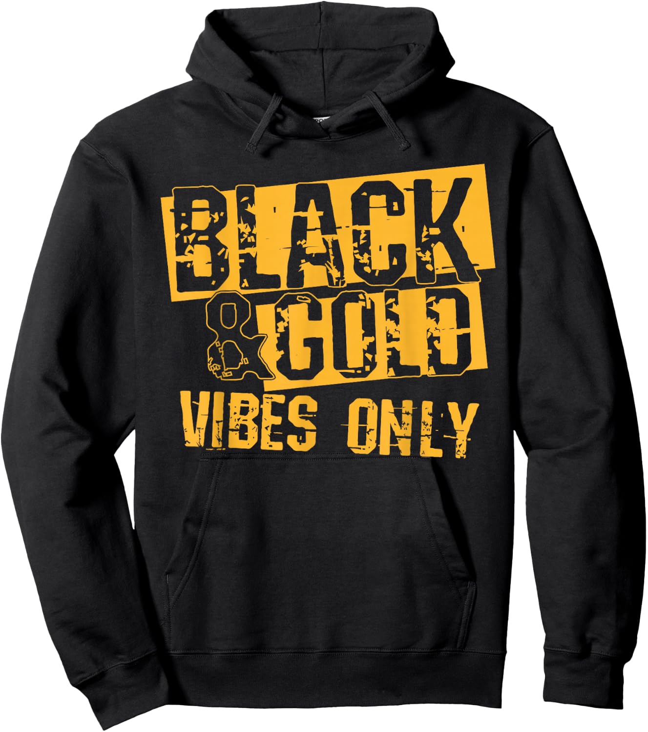 Black Gold Game Day Group Shirt for High School Football Hoodie - Hoodie | Black