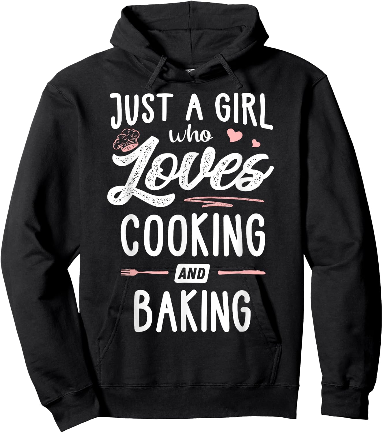 Just A Girl Who Loves Cooking And Baking Gift Women Hoodie - Hoodie | Black