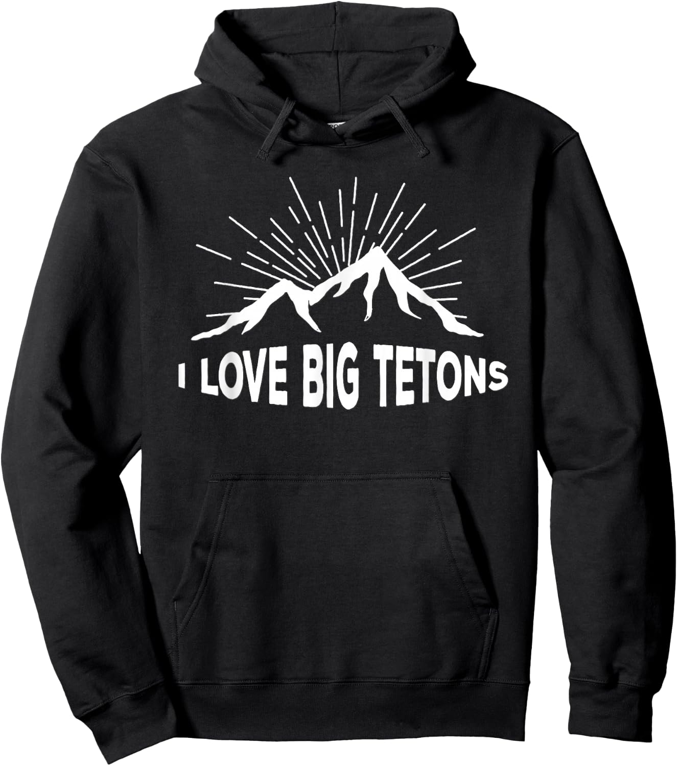 I Love Big Tetons Grand Tetons National Park Hoodie - Hoodie | Black