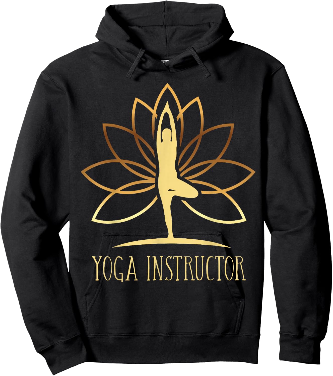Yoga Instructor Trainer Teacher Namaste Zen Mindfulness Yoga Hoodie - Hoodie | Black