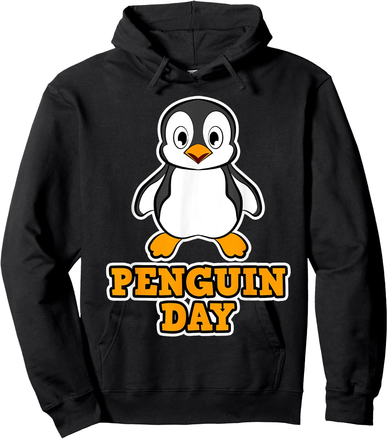 Penguin design - Penguin Day Hoodie - Hoodie | Black