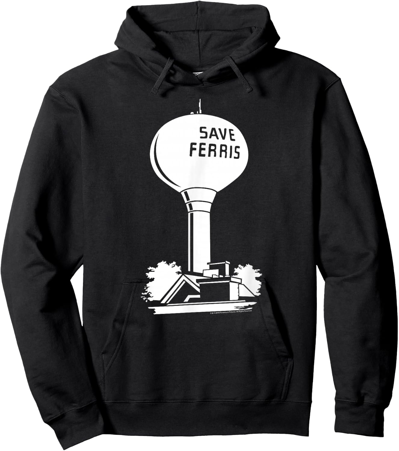 Ferris Bueller's Day Off Save Ferris Watertower Movie Hoodie - Hoodie | Black