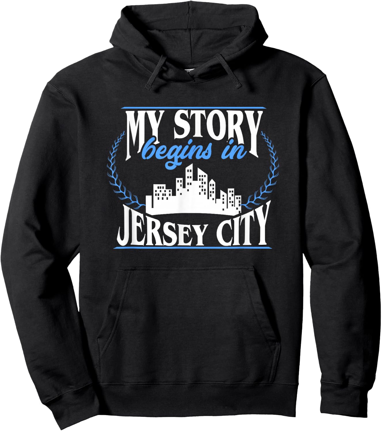Jersey City Born in Jersey City Hoodie - Hoodie | Black