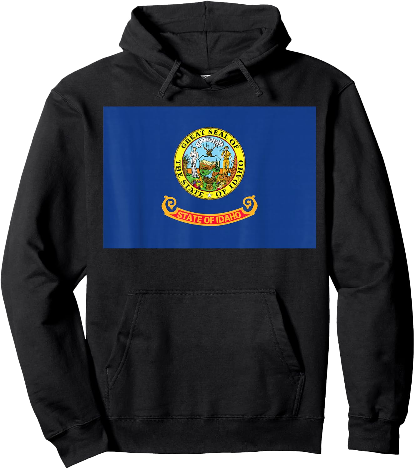 Idaho State Flag Hoodie - Hoodie | Black