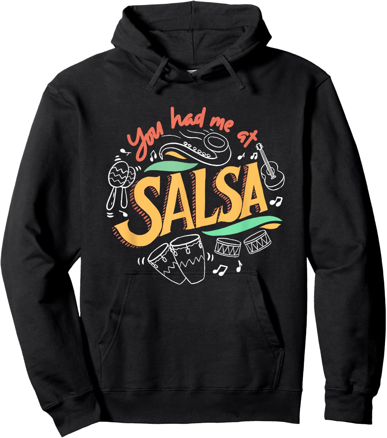Salsa Dance Love Salsa Dance Dancer Gifts Dancing Lessons Hoodie - Hoodie | Black