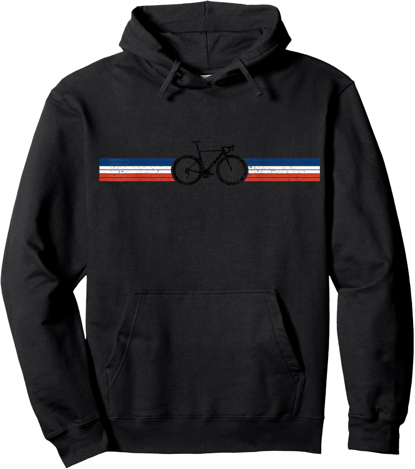 Bicycle France Flag Road Bike Cyclist Hoodie - Hoodie | Black