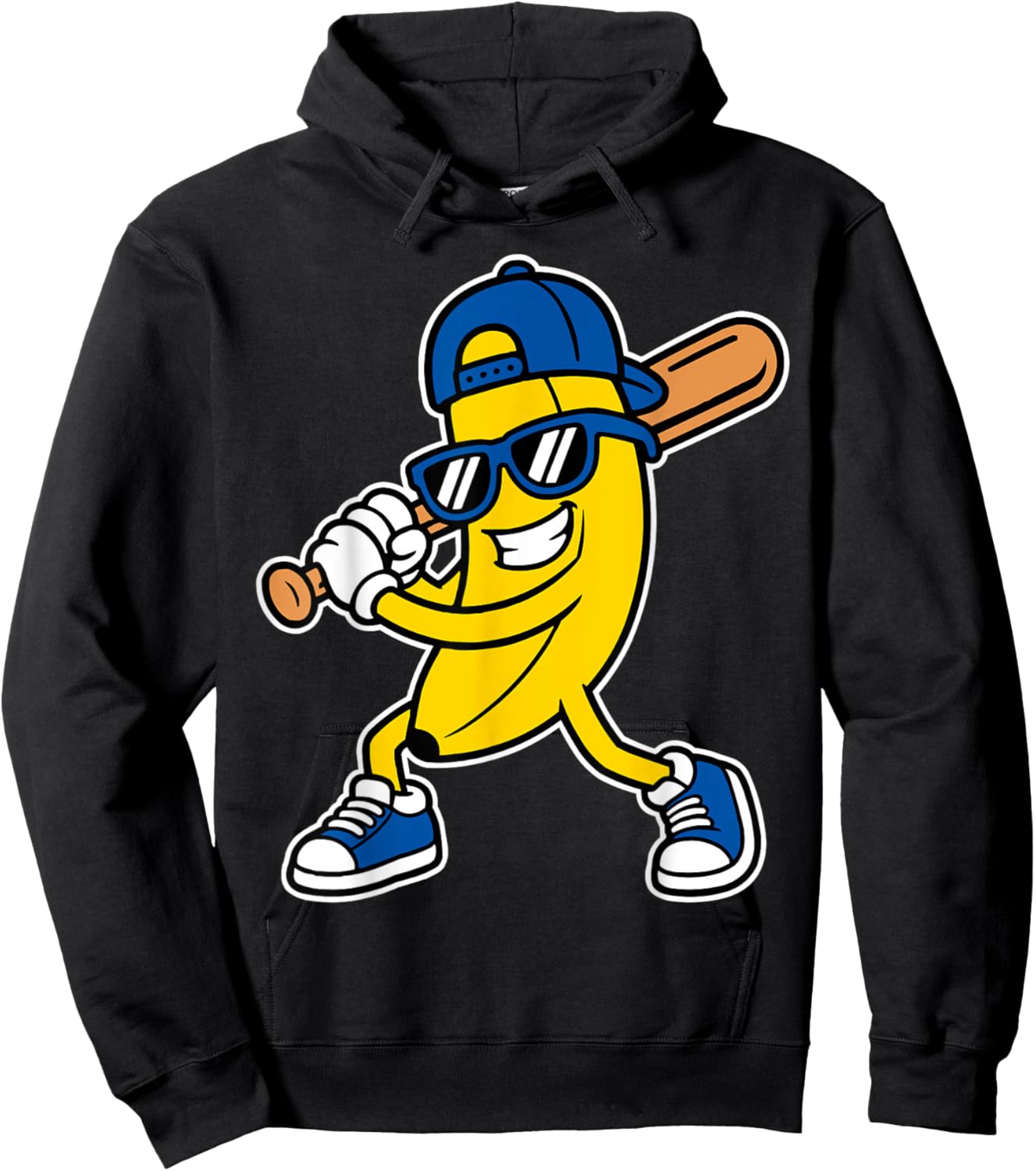 Banana Funny Cartoon Kids Youth Boys Girls Hoodie - Hoodie | Black