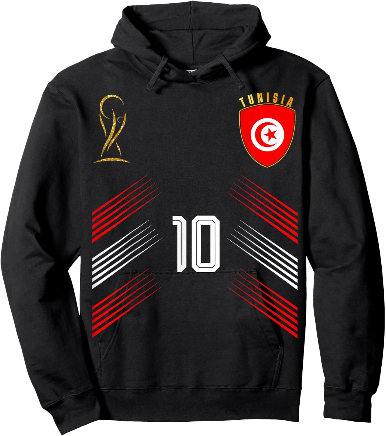 Tunisia Flag Tunisian Pride Lovers Retro Hoodie - Hoodie | Black