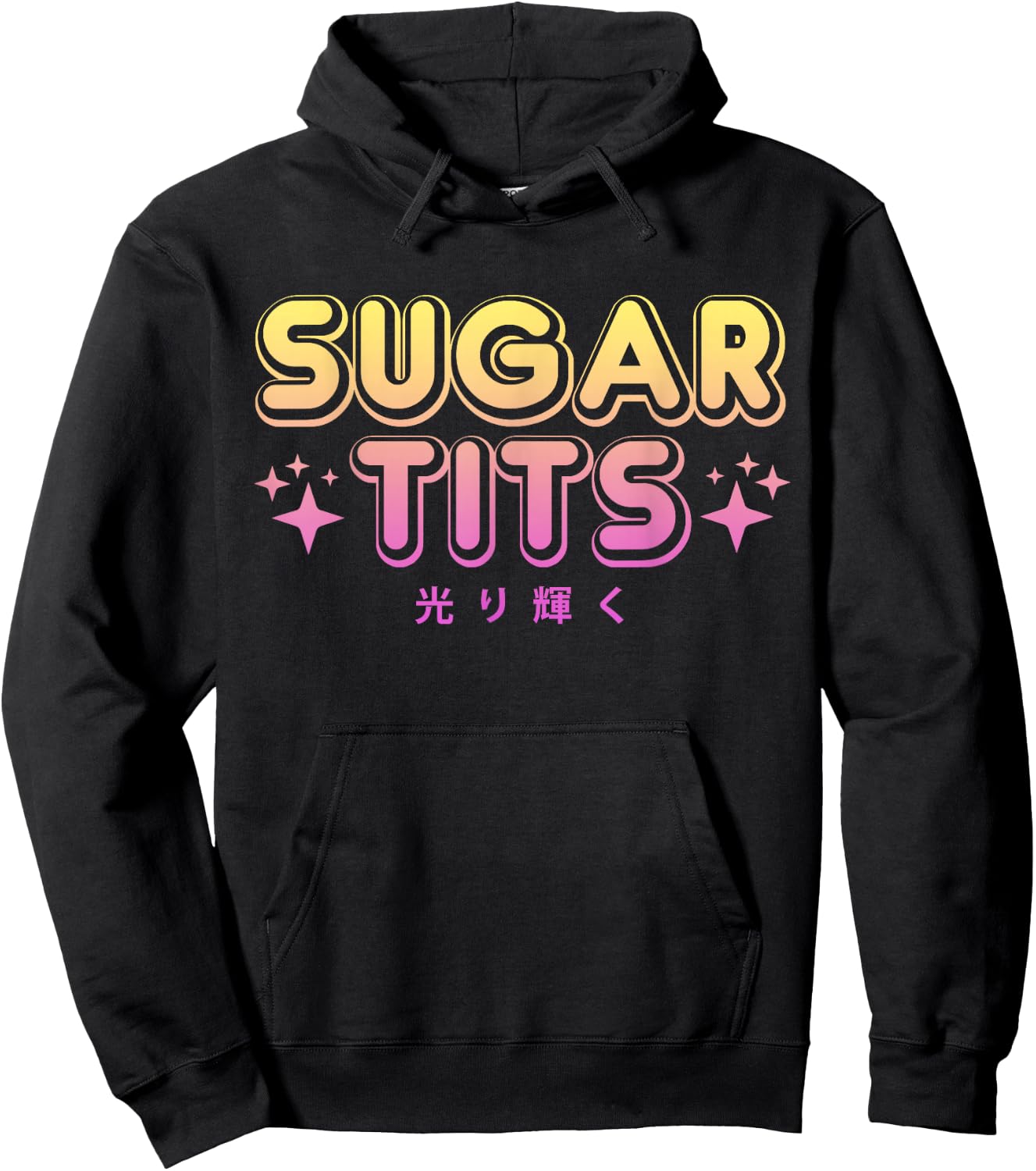 Pastel Goth Kawaii T Shirt - Sugar Tits Sarcastic Gift Hoodie - Hoodie | Black