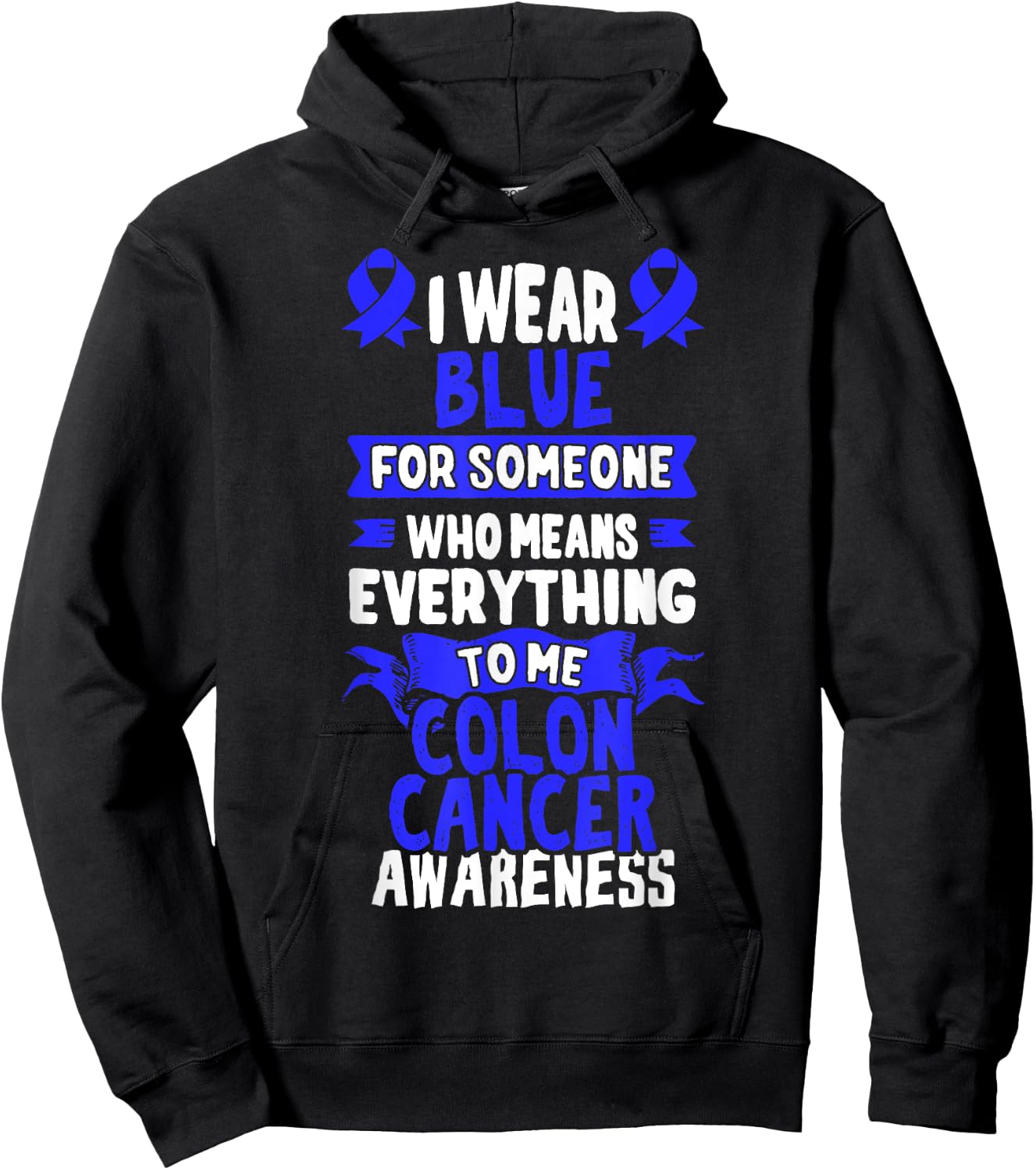 CRC Awareness T Shirt - Gift Colon Cancer Patients Hoodie - Hoodie | Black