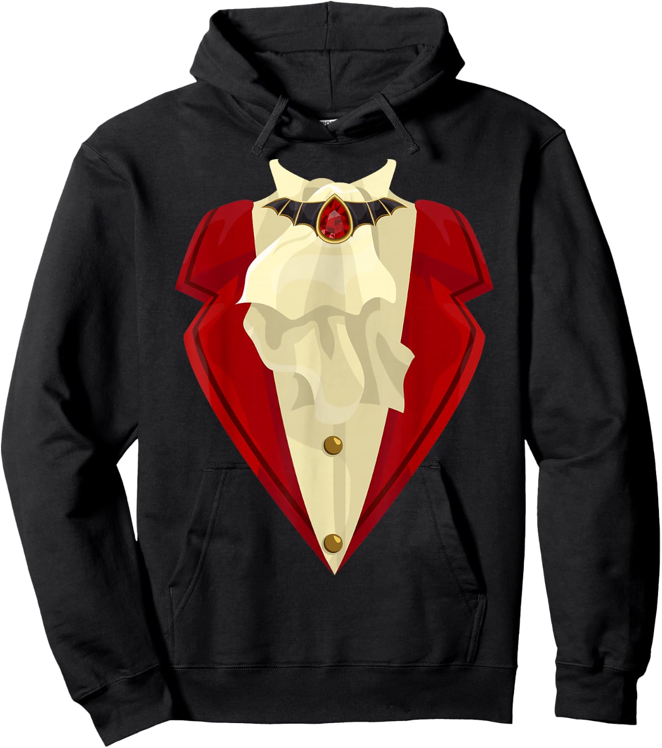 Halloween Vampire Tuxedo Costume Funny Gift Hoodie - Hoodie | Black