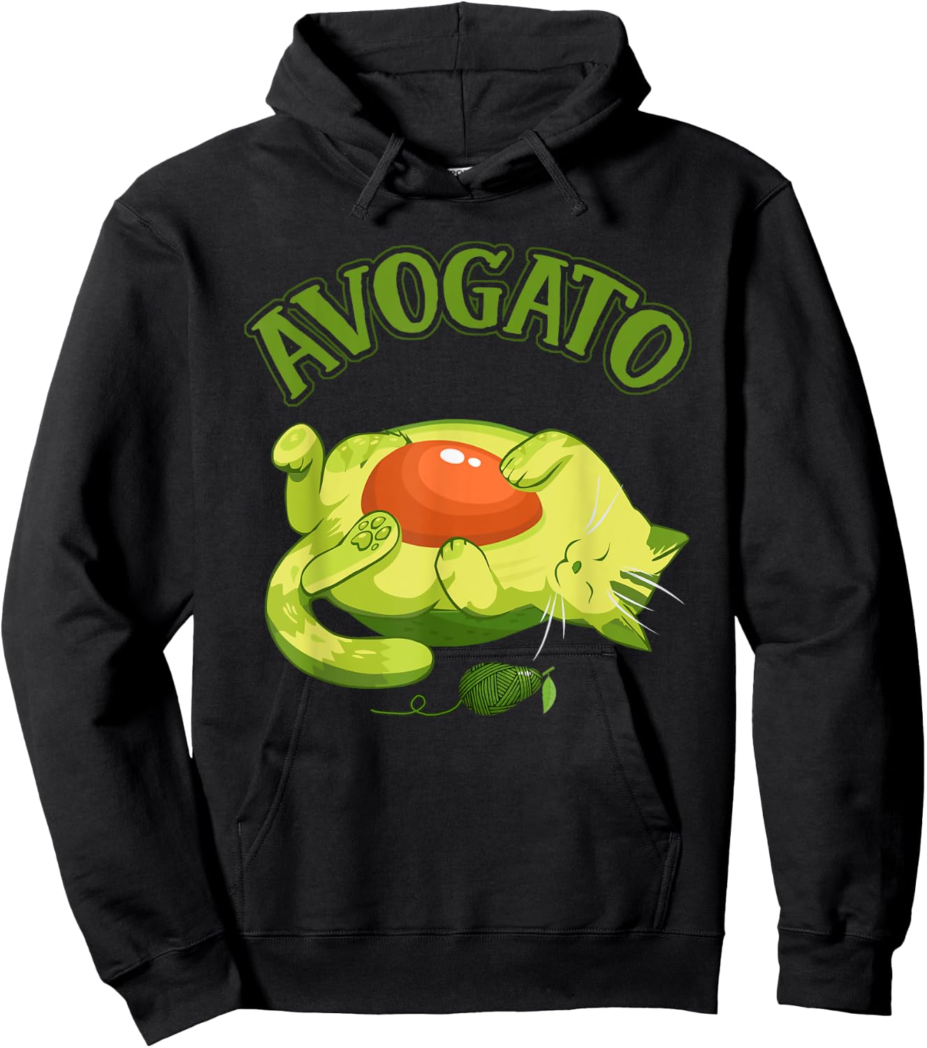 Cinco De Mayo T Shirt Funny Meow Avogato Cat Avocado Mexico Women Girls Kids Hoodie - Hoodie | Black