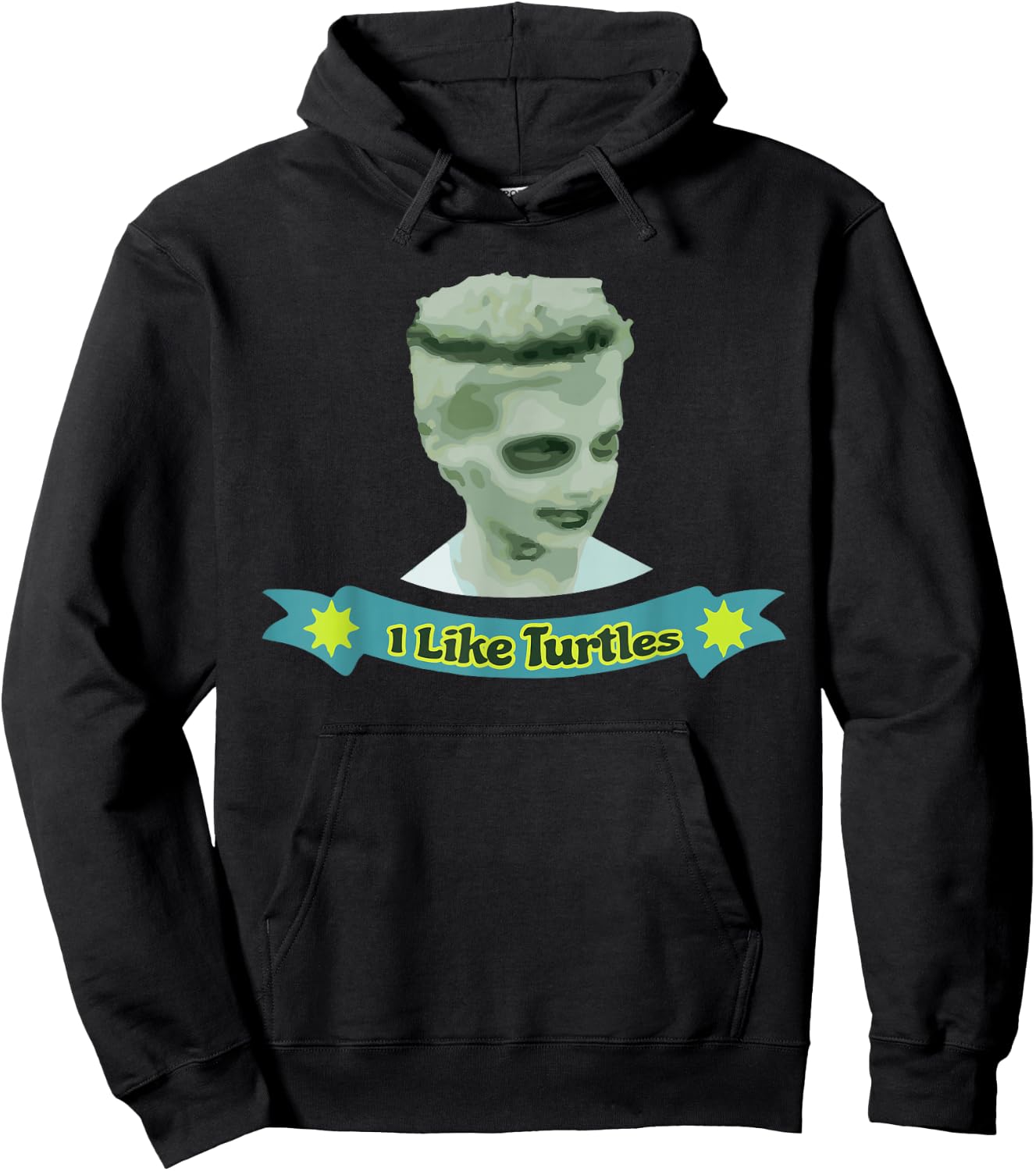 I Like Turtles Zombie Awesome Shirt Hoodie - Hoodie | Black