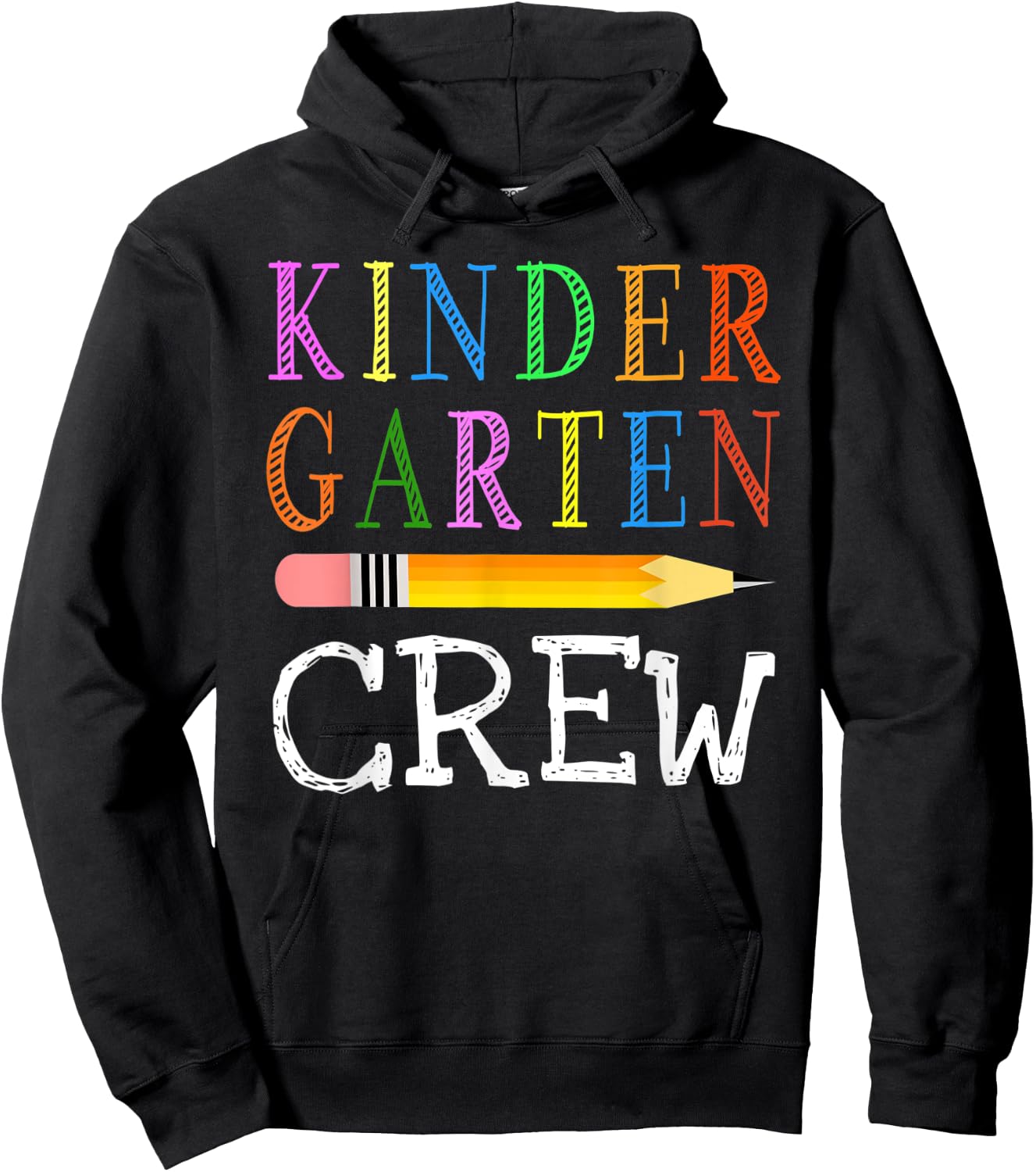 1st Day Of Kindergarten Kinder Crew Back To School Teacher Hoodie - Hoodie | Black