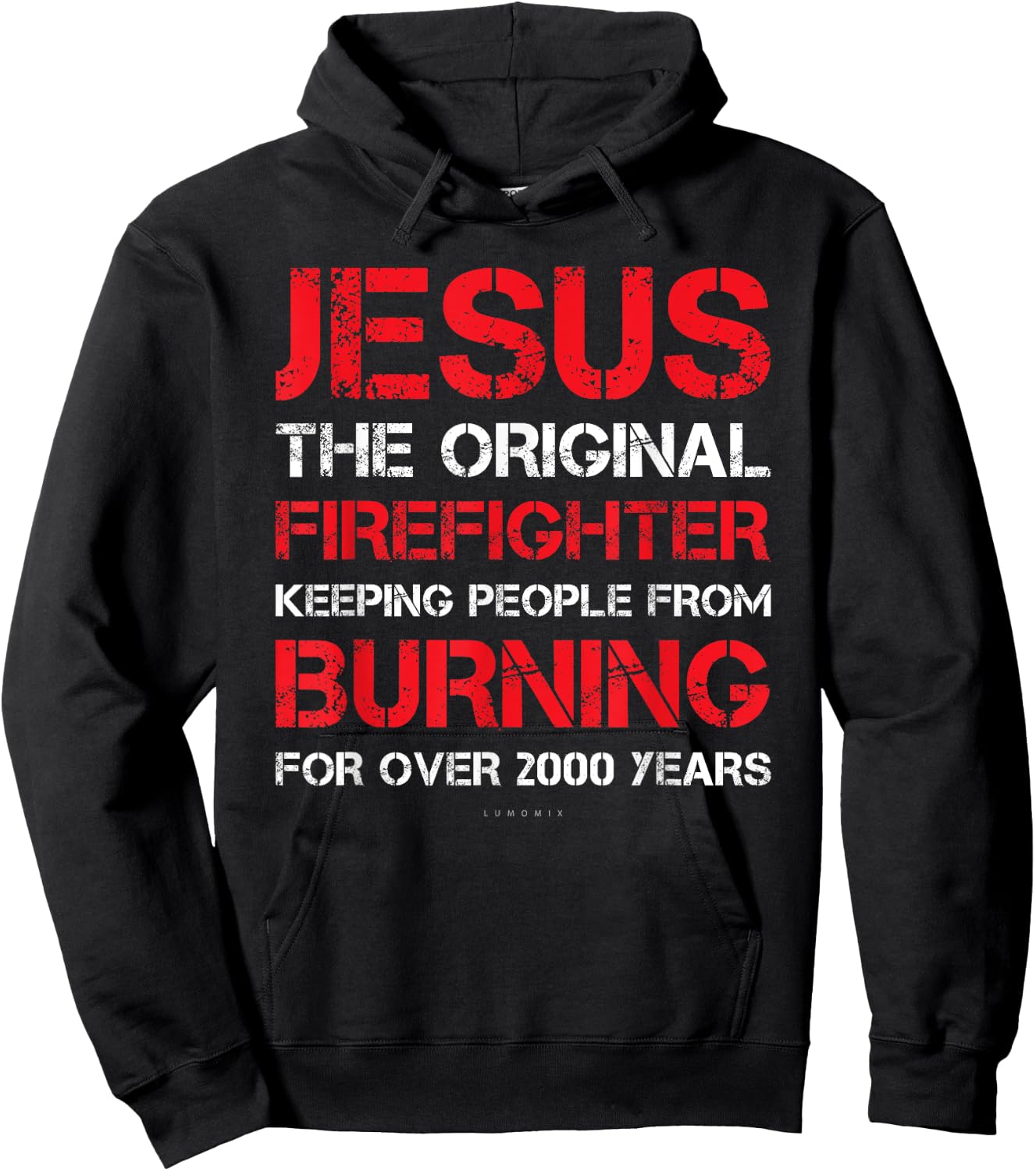 Jesus The Original Firefighter Shirts - Funny Firefighter Hoodie - Hoodie | Black