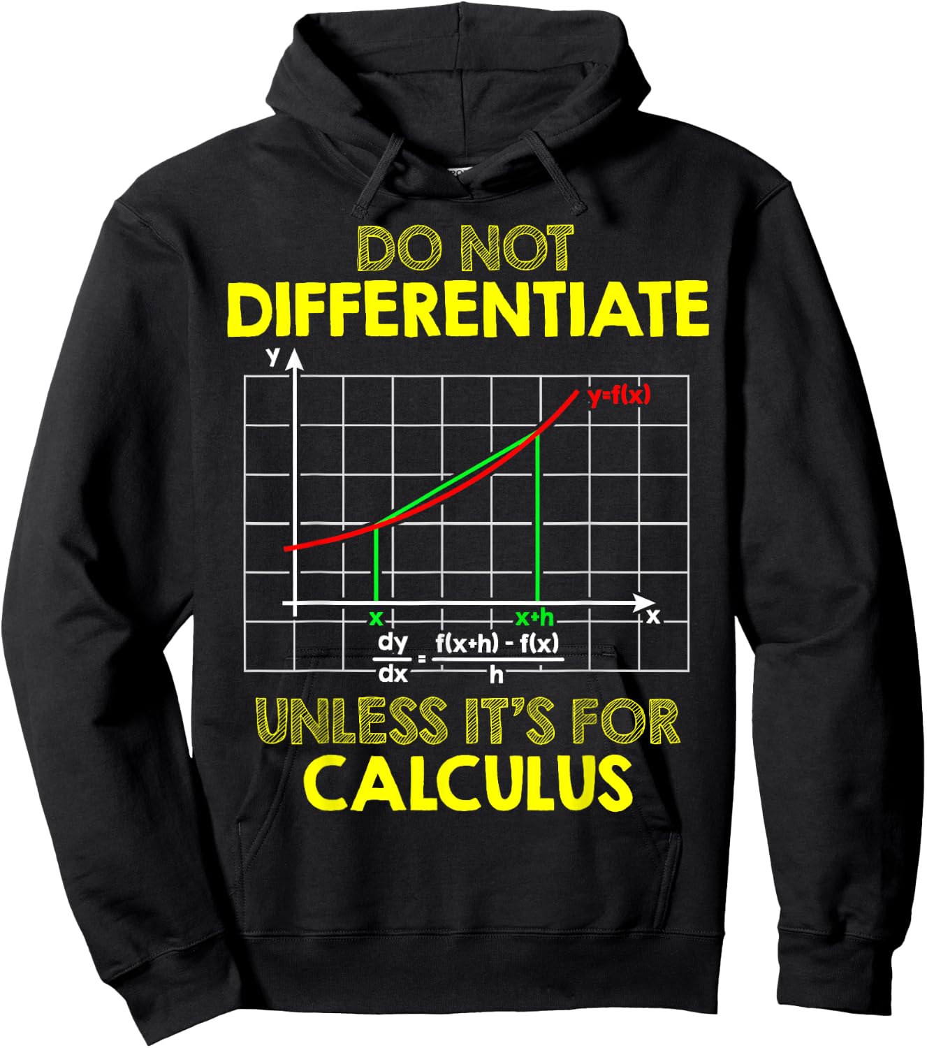 Do Not Differentiate Unless It's For Calculus Funny Math Pun Hoodie - Hoodie | Black