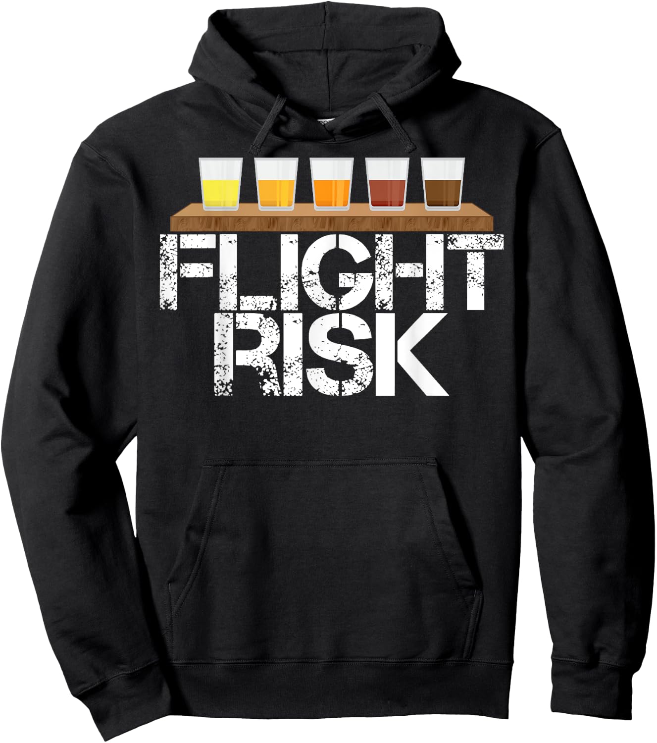 Flight Risk FOMO Beer Tasting Sample Lager IPA Amber Porter Hoodie - Hoodie | Black