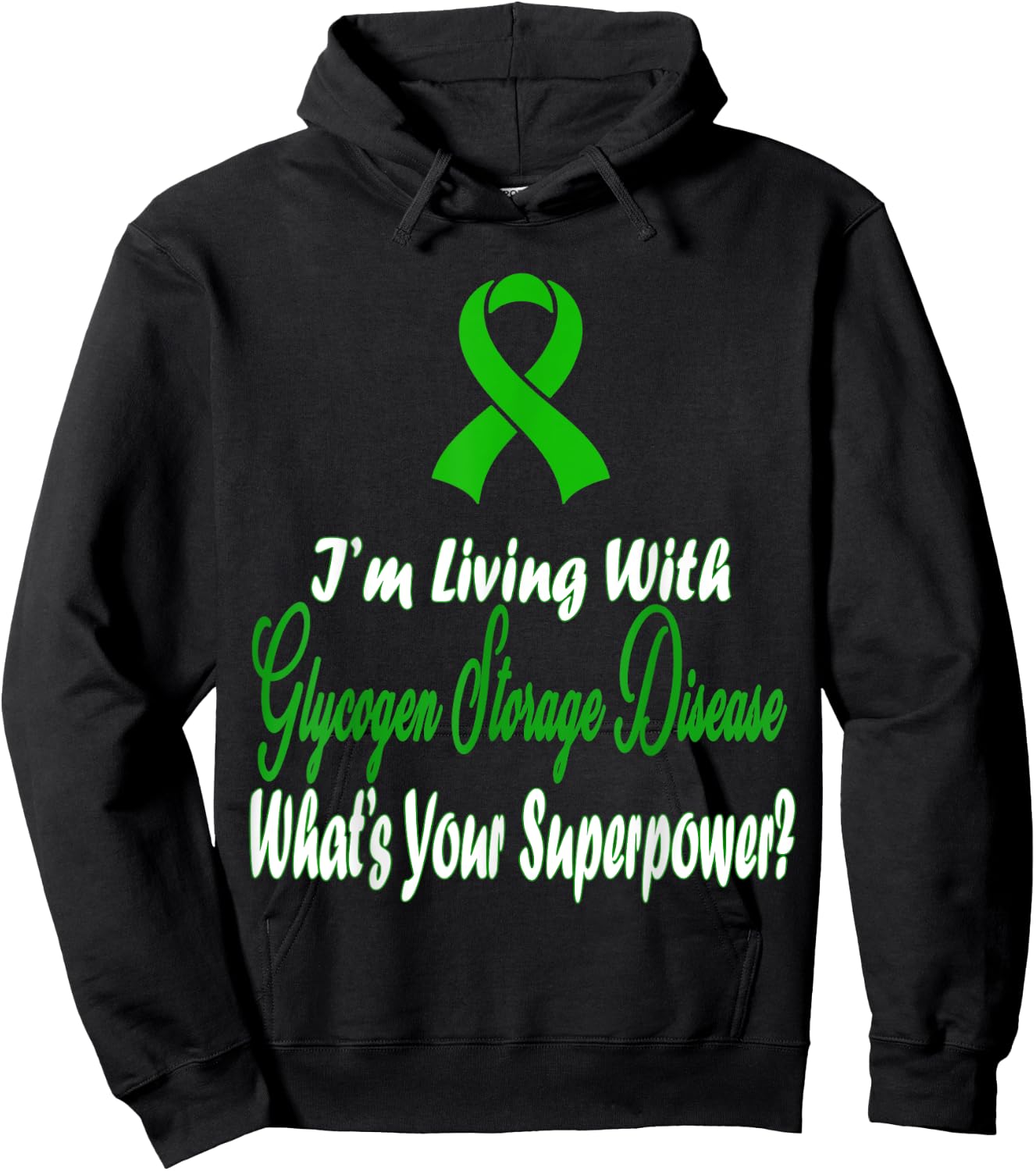 Glycogen Storage Disease Awareness Hoodie - Hoodie | Black