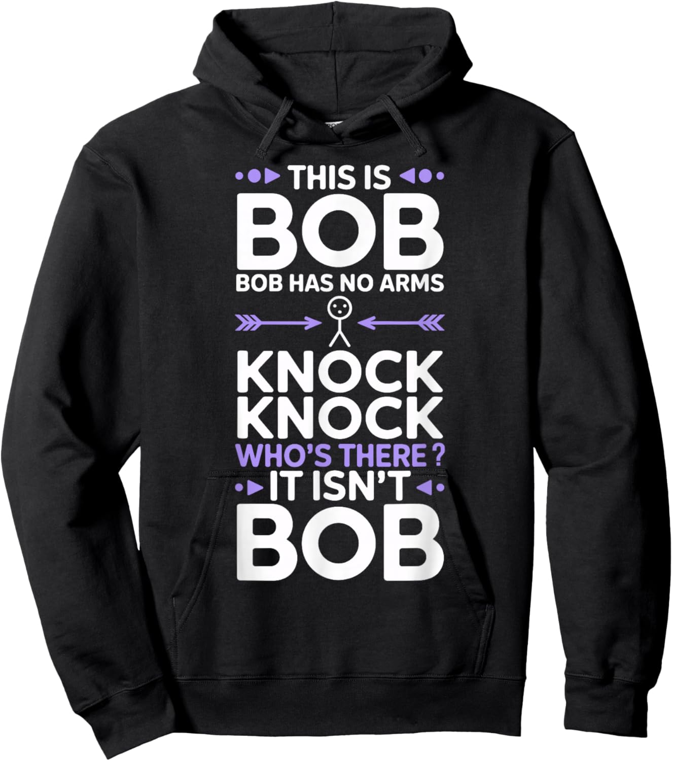 Knock Knock Bob Joke Funny for Bob Hoodie - Hoodie | Black