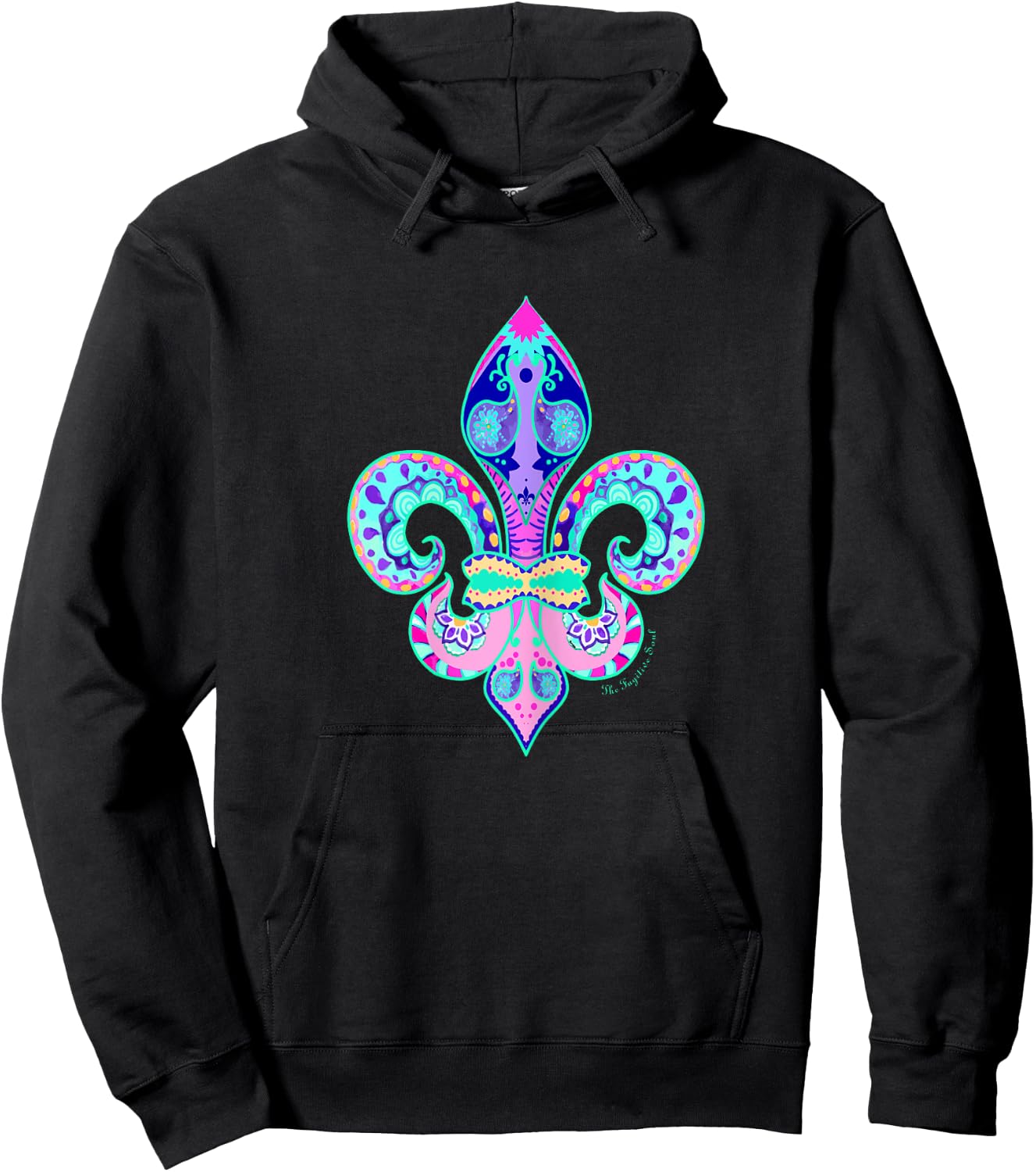 FLEUR DE LIS - Ladies & Youth Hoodie - Hoodie | Black
