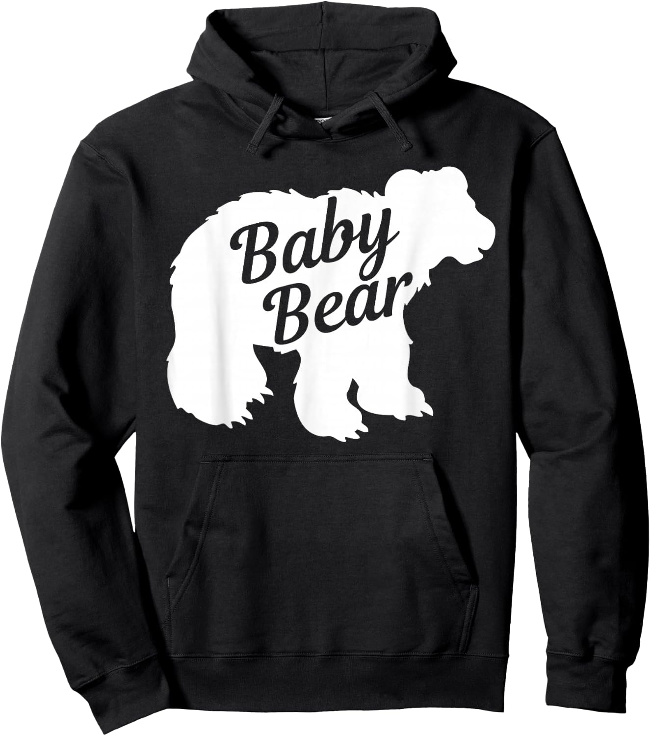 Kids Baby Bear Design Little Bear Cub Girls Boys Child Hoodie - Hoodie | Black