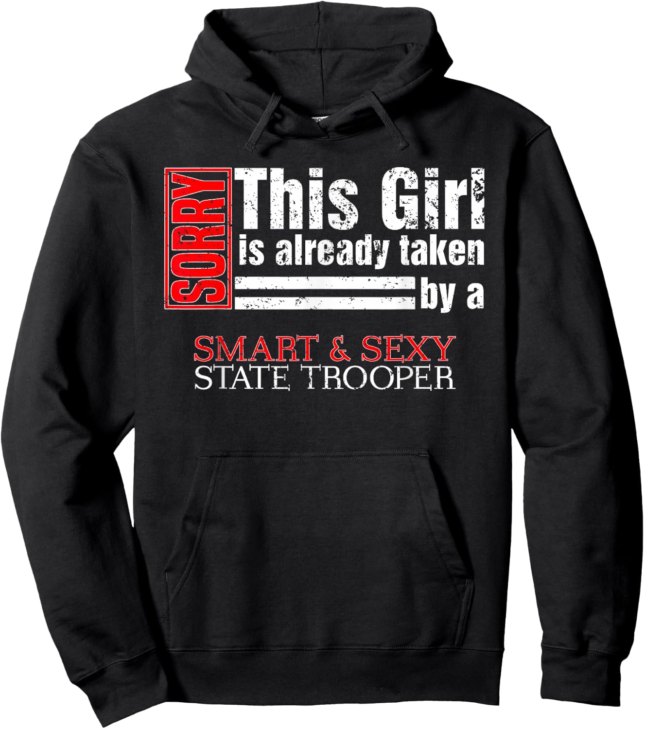 State Trooper Wife State Police Wife Hoodie - Hoodie | Black