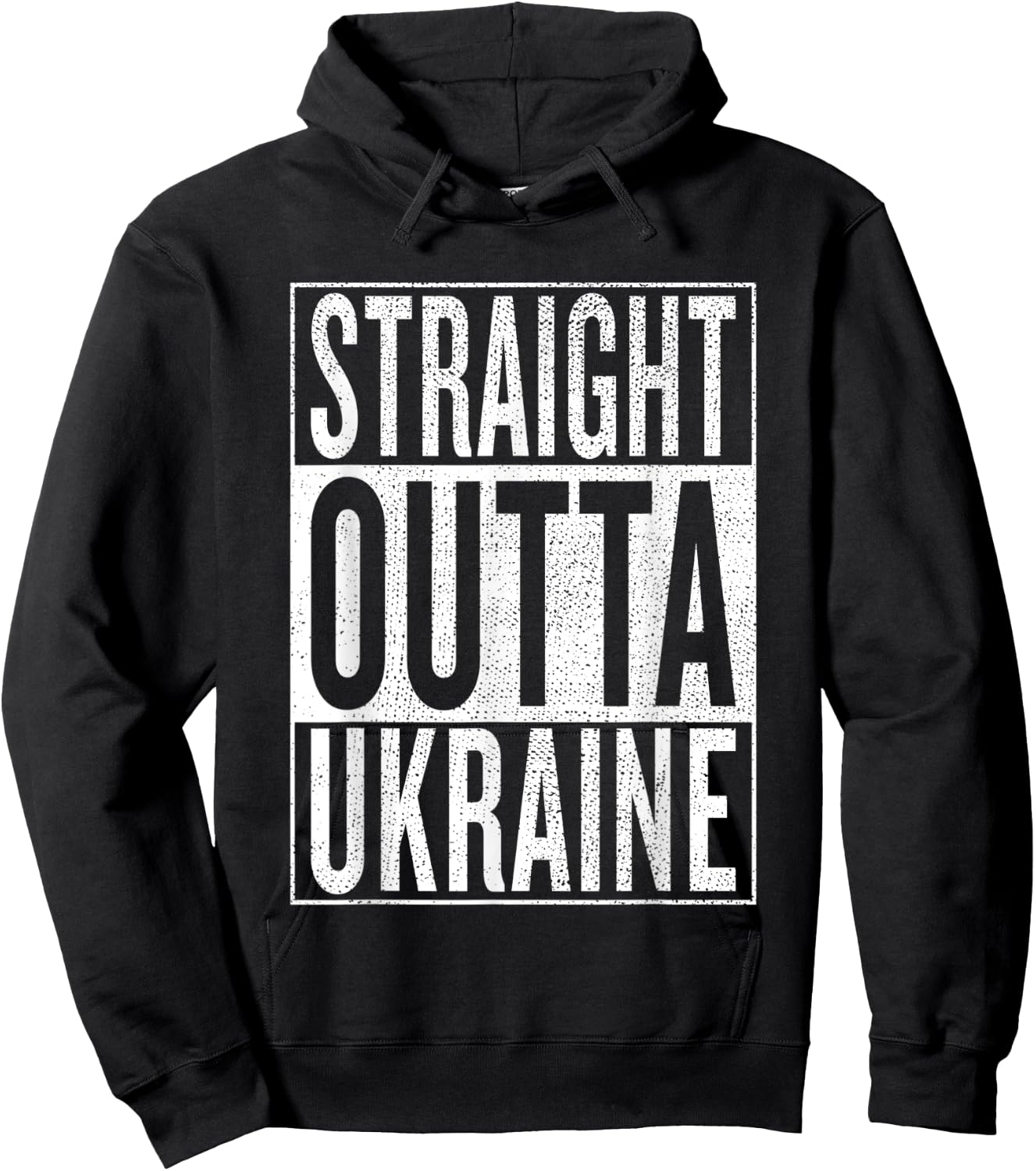 Straight Outta Ukraine Great Travel Outfit & Gift Hoodie - Hoodie | Black