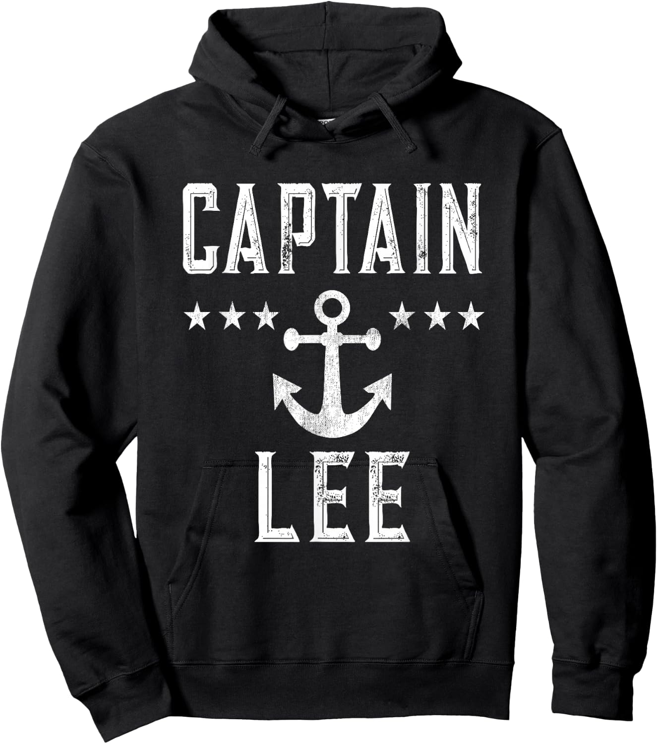 Vintage Captain Lee Family Cruise Lake Boat Hoodie - Hoodie | Black
