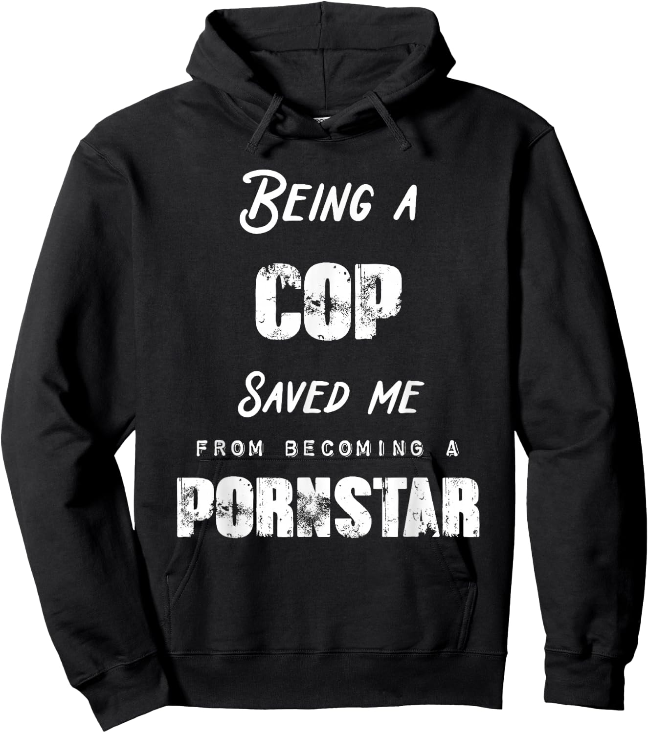 Funny Being a Nurse Saved Me From Becoming a Pornstar Gift Hoodie - Hoodie | Black