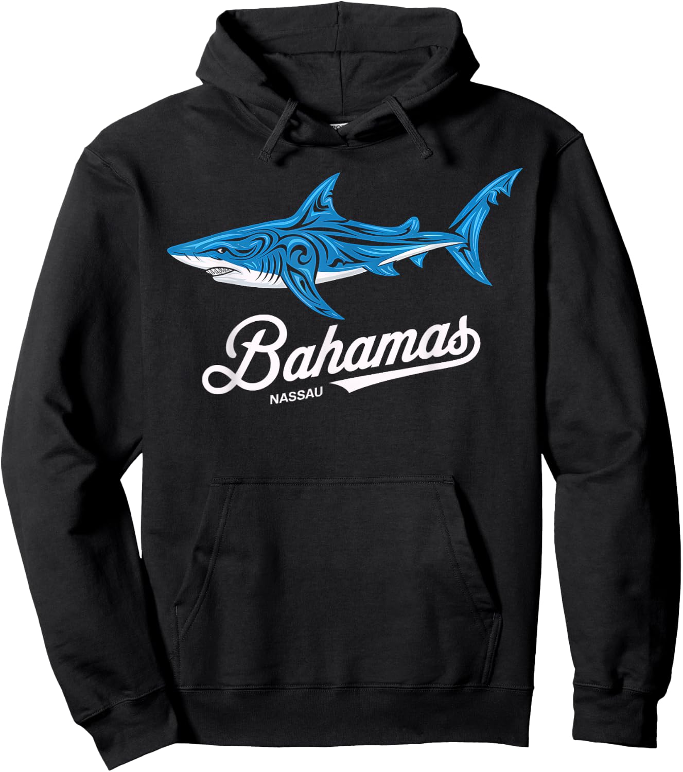 Bahamas Shark Nassau Paradise Vacation Souvenir Gift Hoodie - Hoodie | Black
