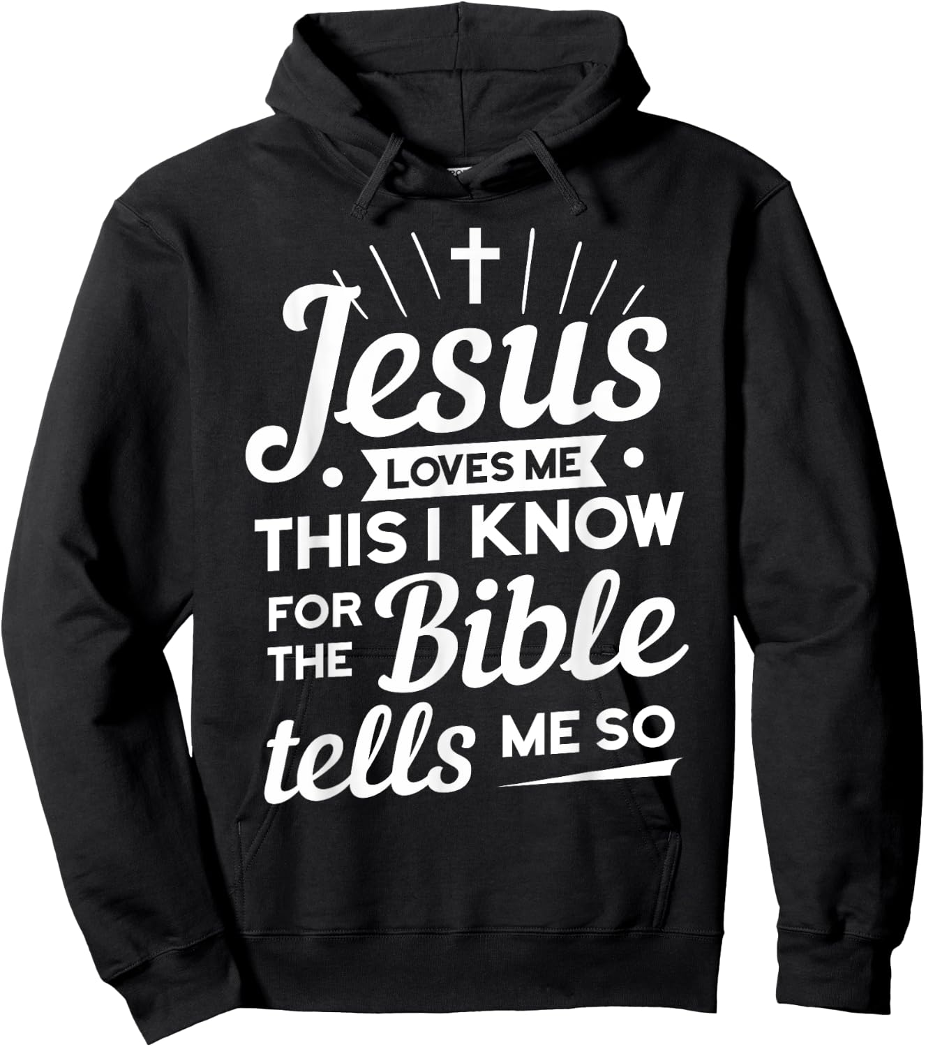 Funny Christian Yes Jesus Loves Me Hoodie - Hoodie | Black