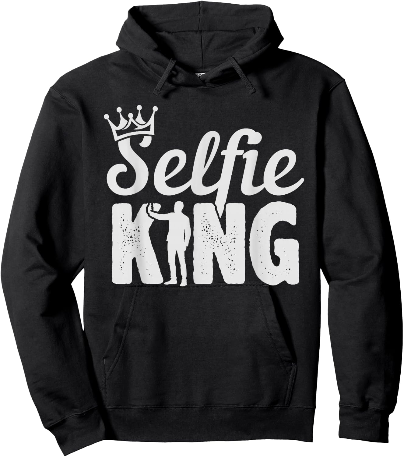 Selfie King - Smartphone Mobile Mirror Handsome Hoodie - Hoodie | Black